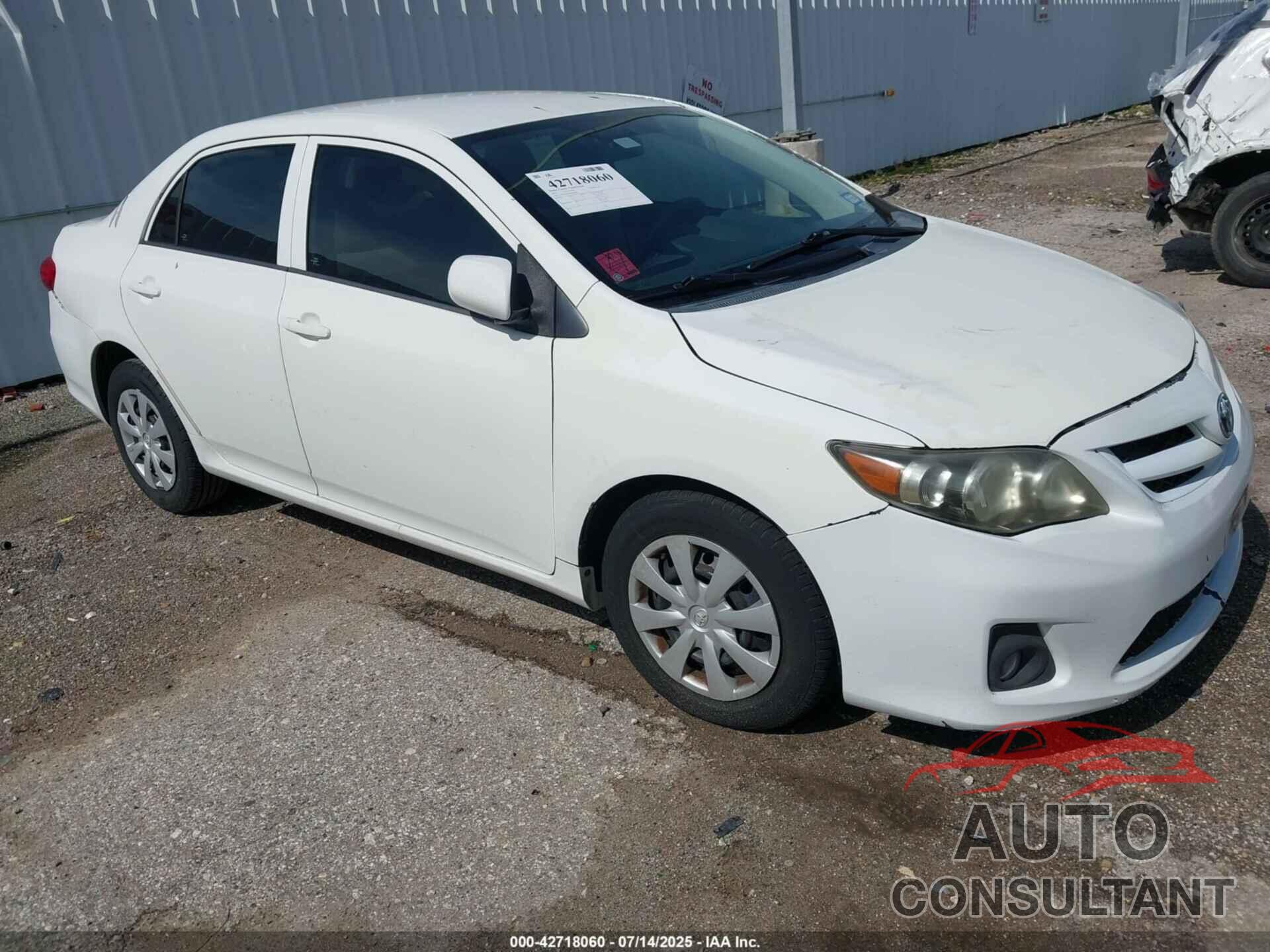 TOYOTA COROLLA 2012 - 5YFBU4EE0CP007016