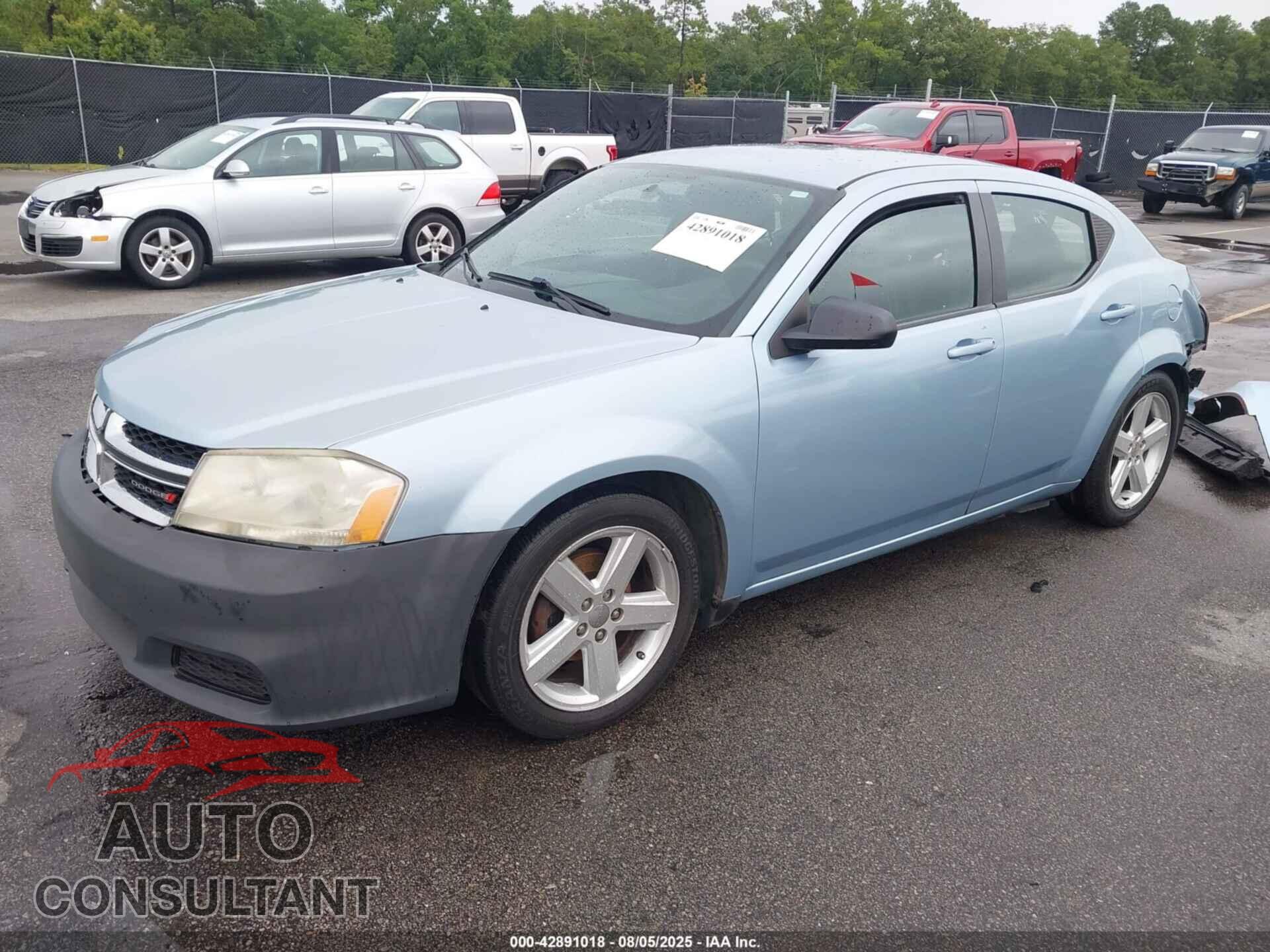 DODGE AVENGER 2013 - 1C3CDZAB2DN644358
