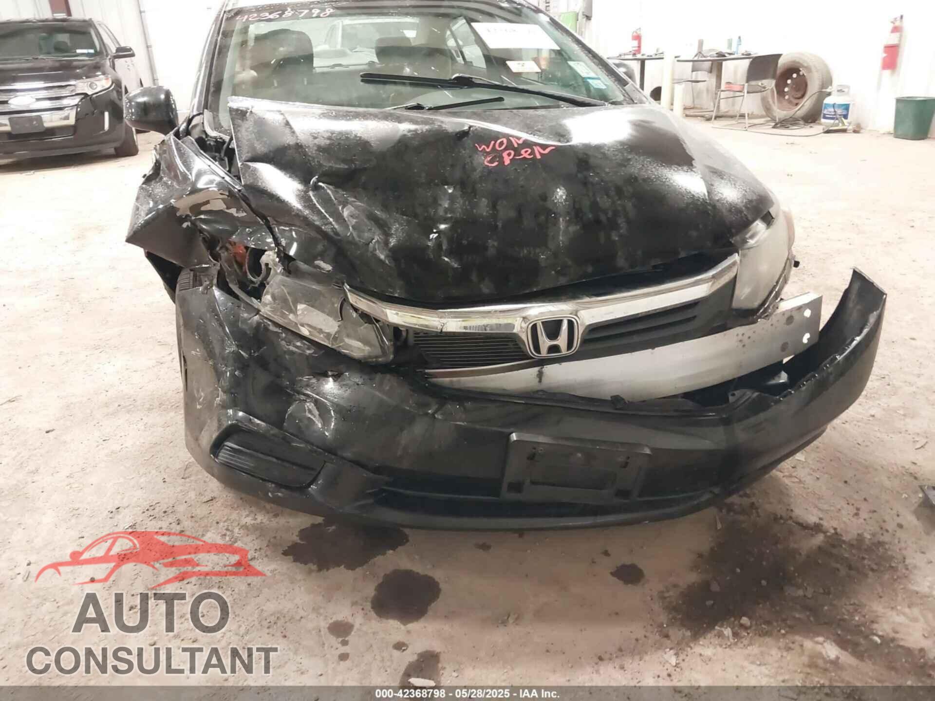 HONDA CIVIC 2012 - 2HGFB2F90CH596105