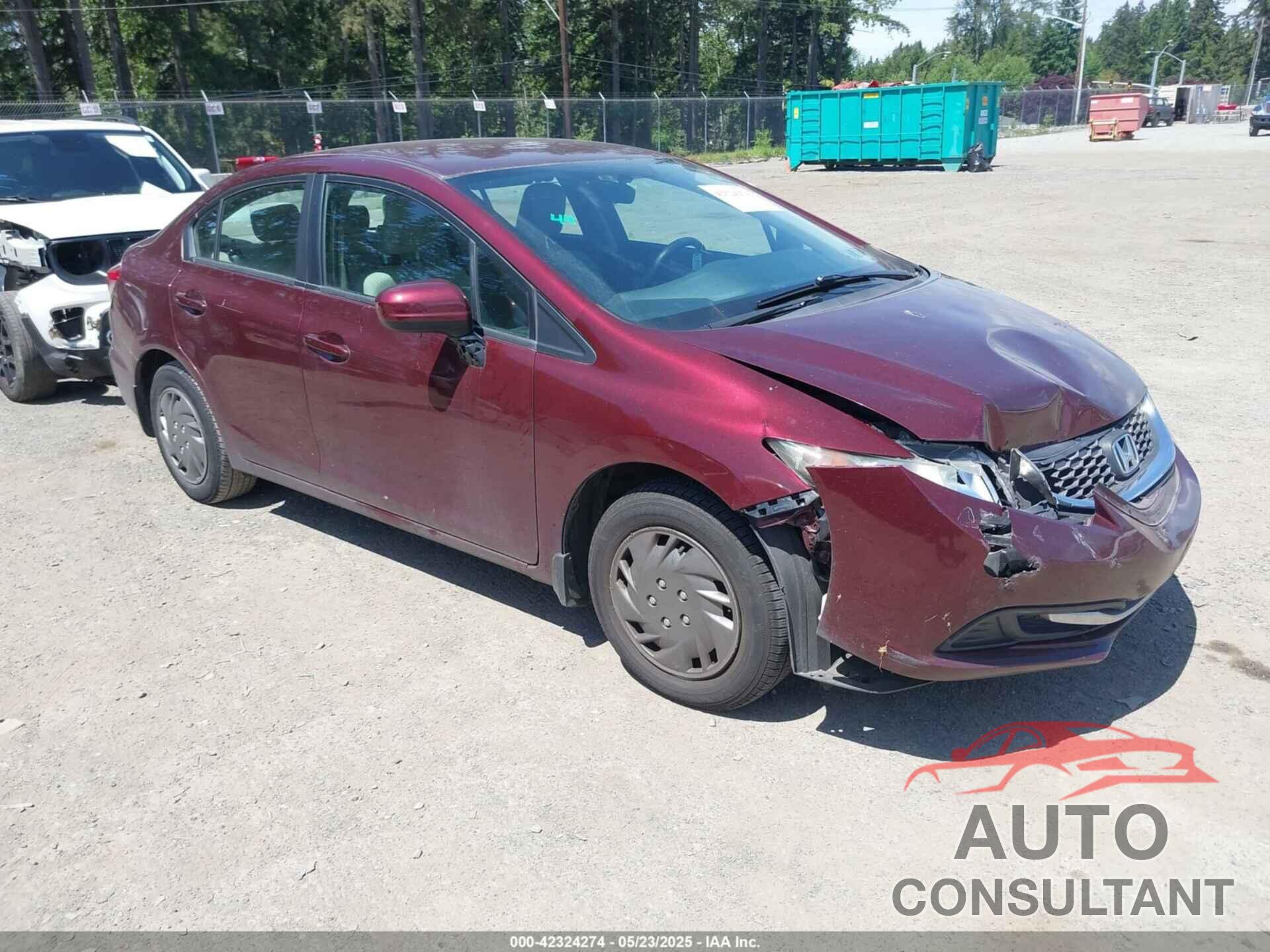 HONDA CIVIC 2014 - 19XFB2F58EE215448