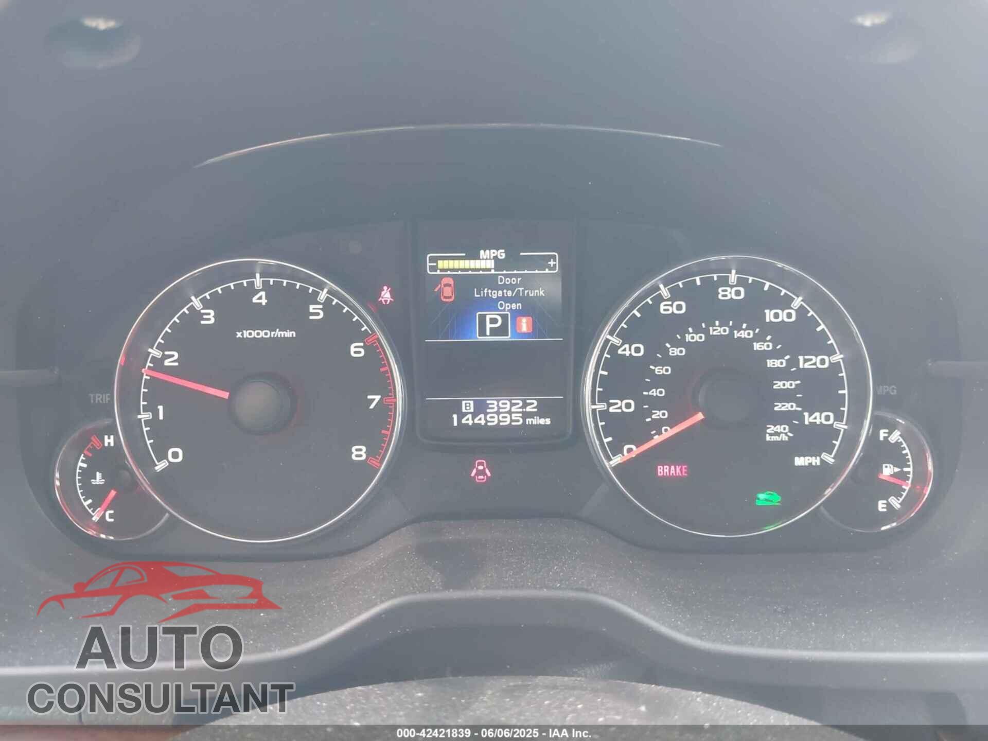 SUBARU OUTBACK 2014 - 4S4BRBLC4E3234160