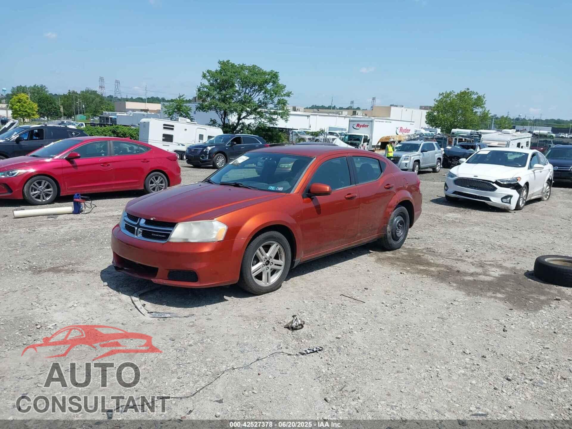DODGE AVENGER 2012 - 1C3CDZCB8CN154728
