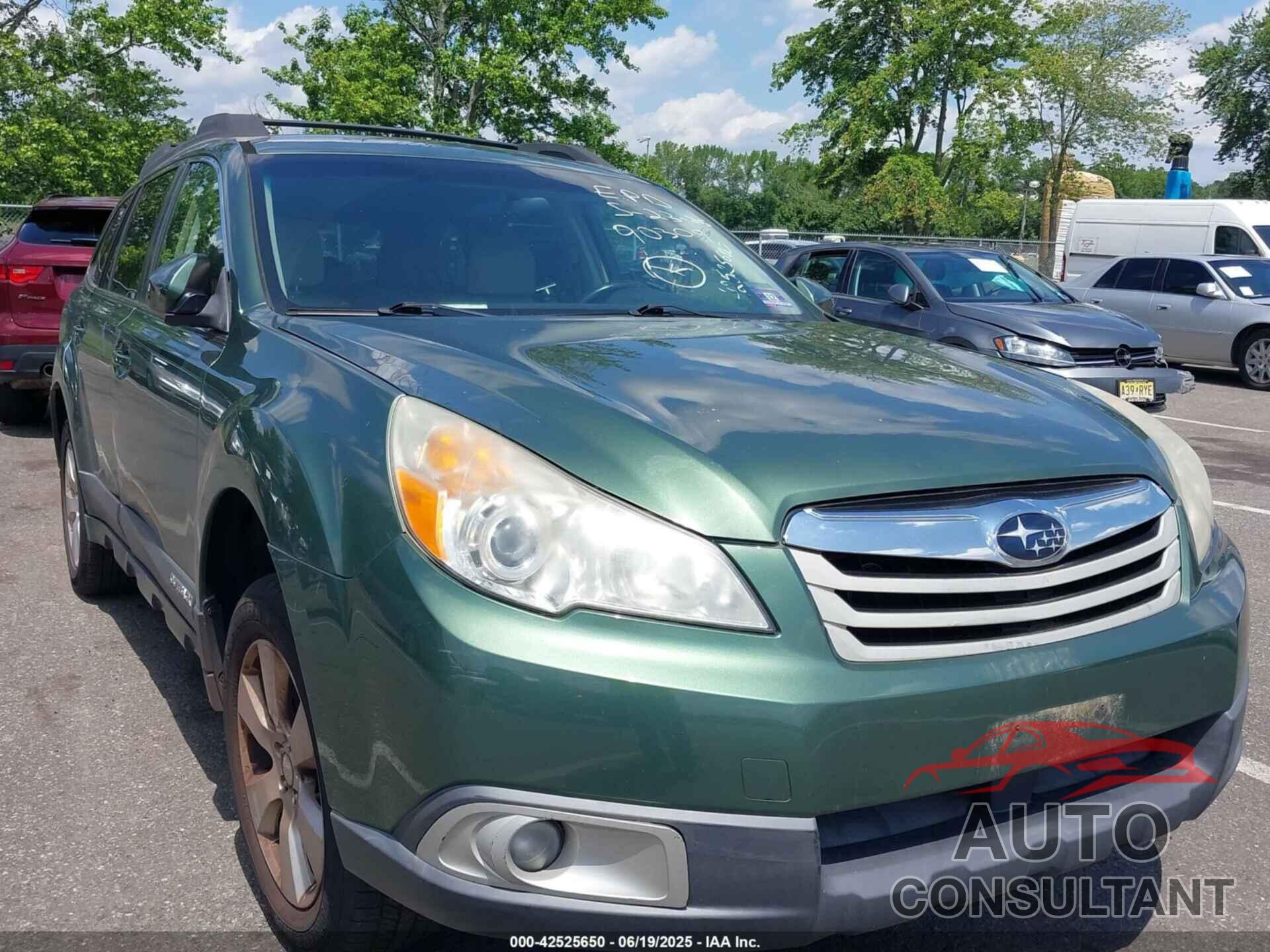 SUBARU OUTBACK 2012 - 4S4BRBCCXC3290309