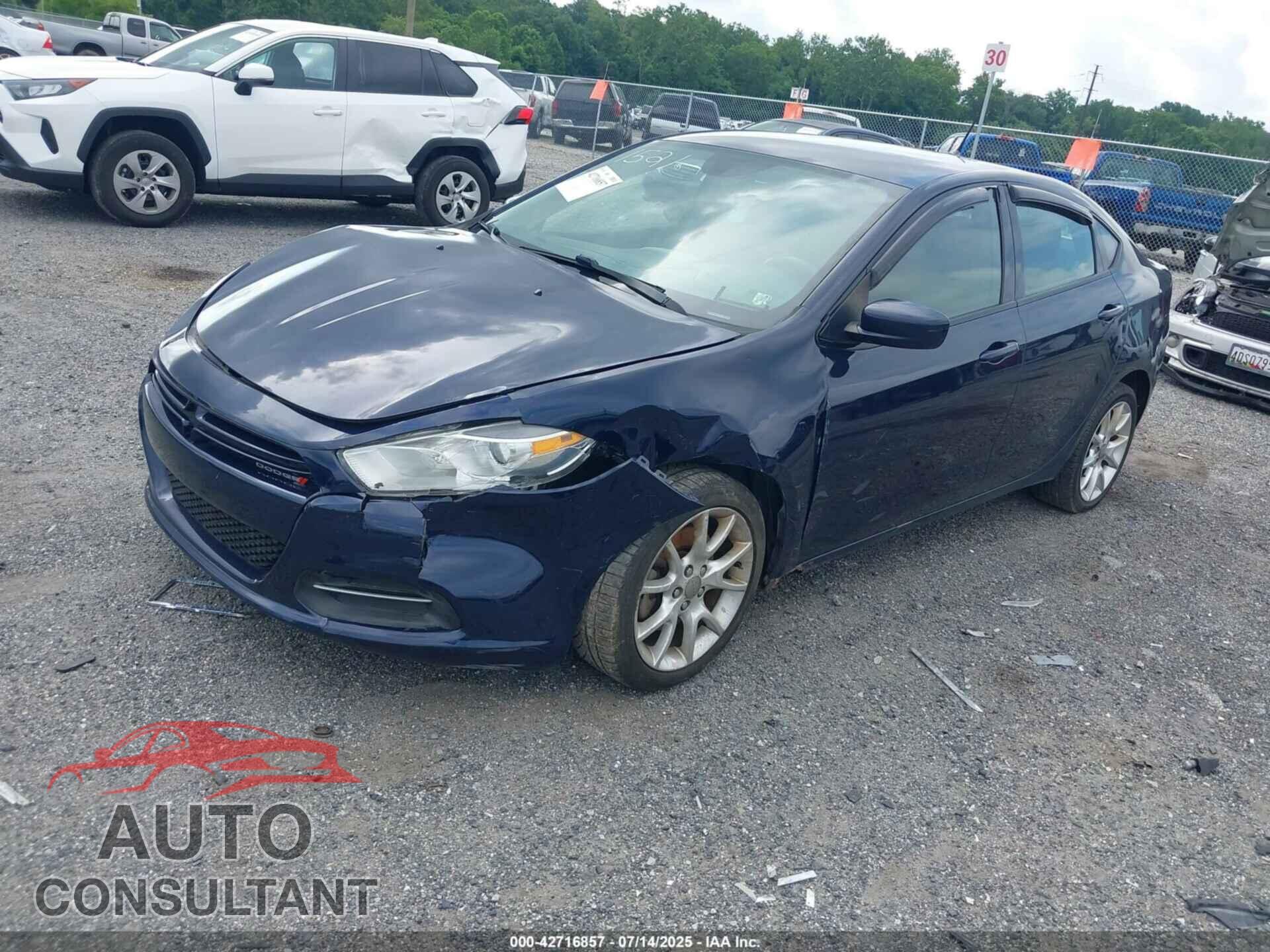 DODGE DART 2013 - 1C3CDFBA1DD231521