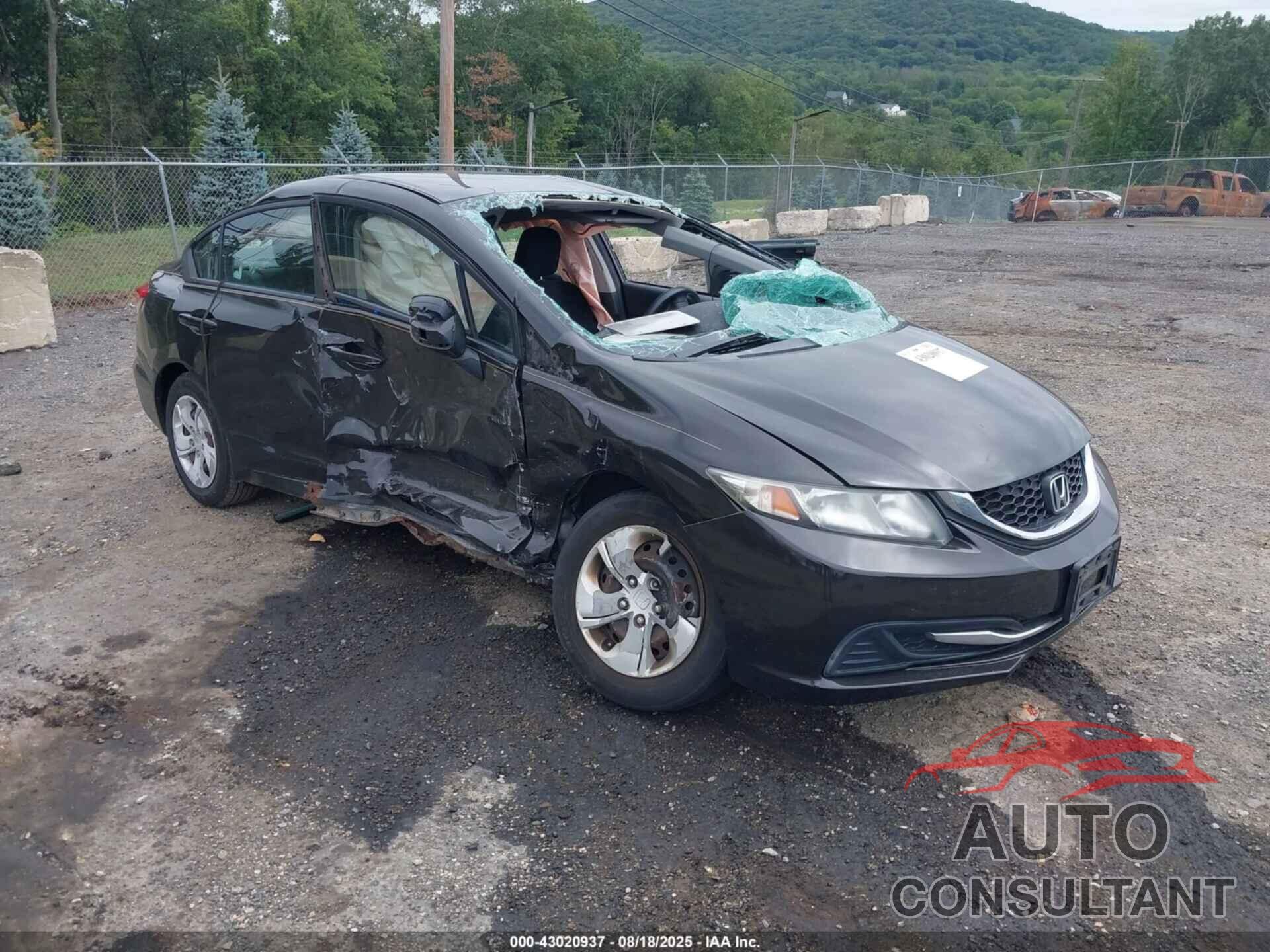 HONDA CIVIC 2013 - 19XFB2F57DE224091
