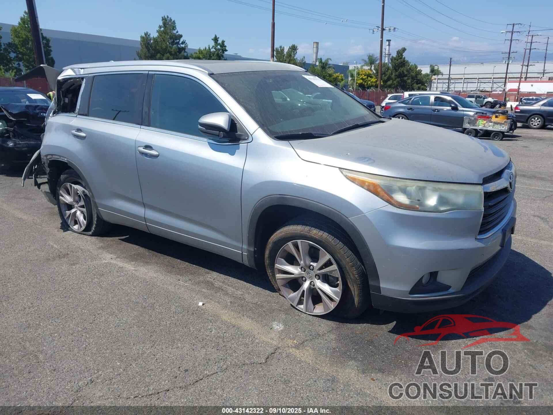 TOYOTA HIGHLANDER 2015 - 5TDKKRFH9FS051491