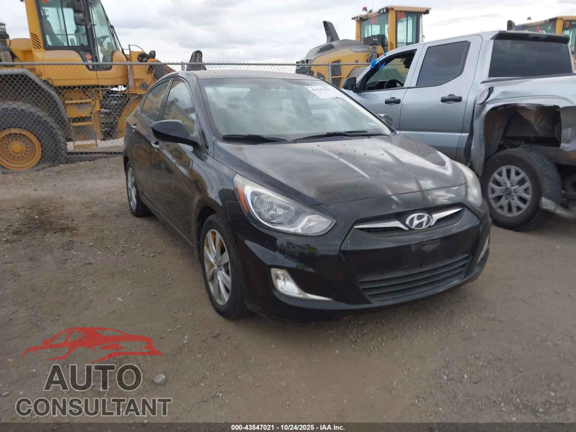 HYUNDAI ACCENT 2012 - KMHCU4AEXCU168949