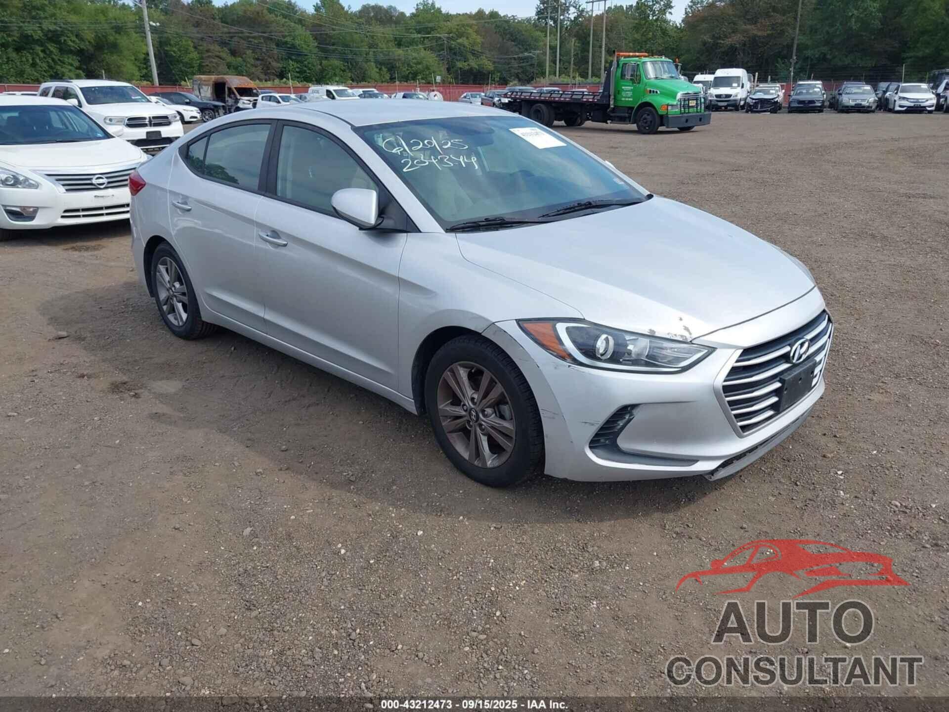 HYUNDAI ELANTRA 2017 - 5NPD84LF0HH187255