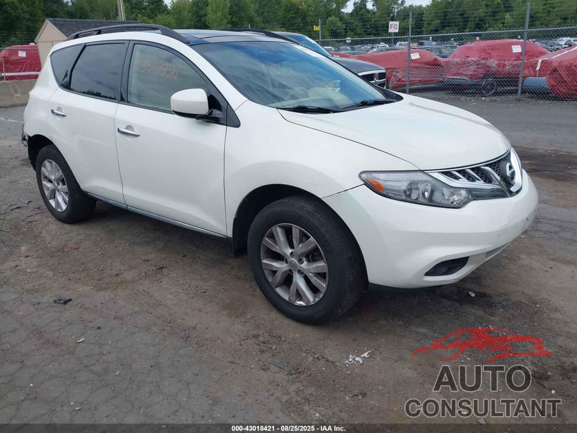 NISSAN MURANO 2013 - JN8AZ1MW0DW306444