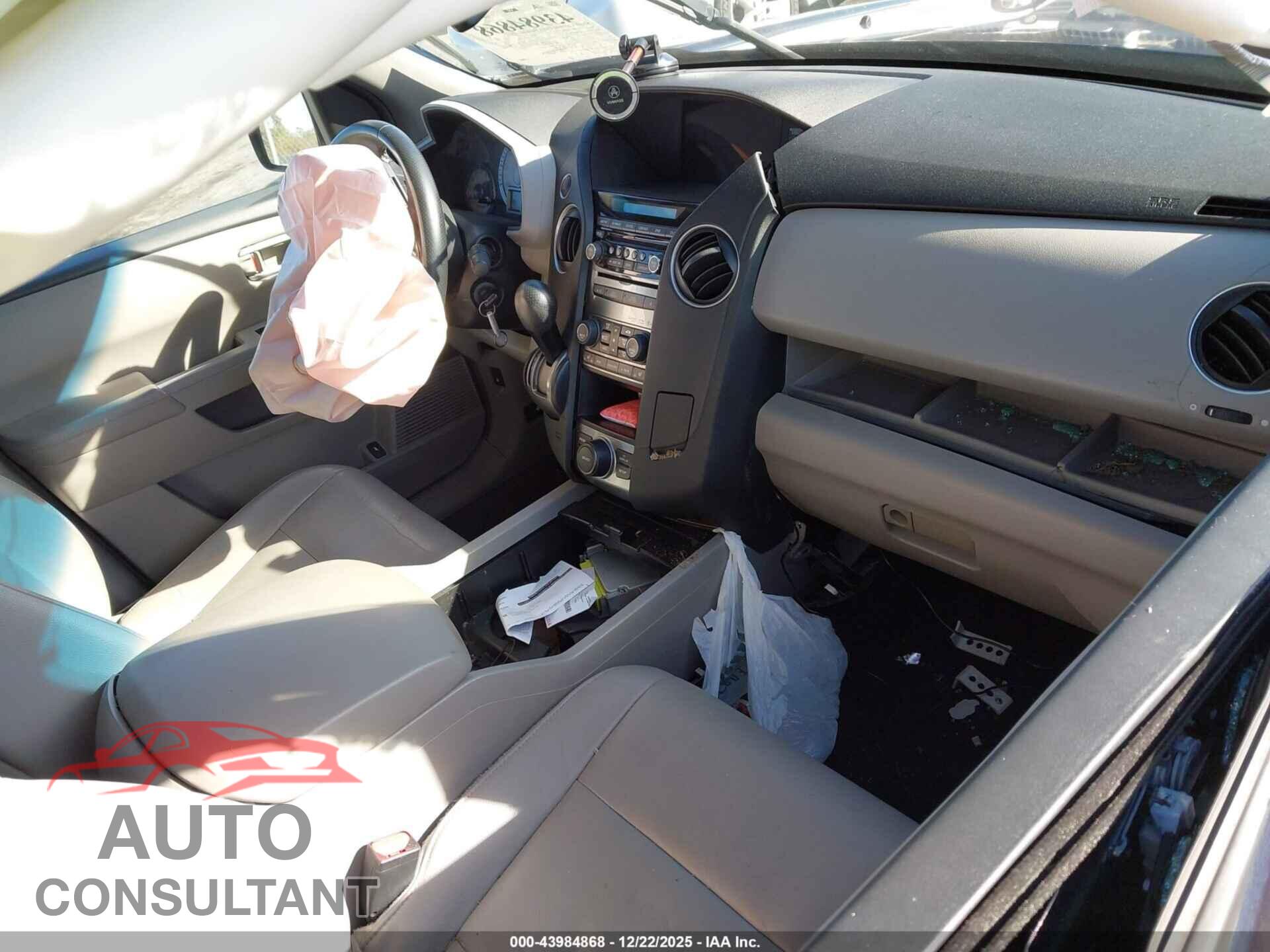 HONDA PILOT 2012 - 5FNYF3H69CB004453