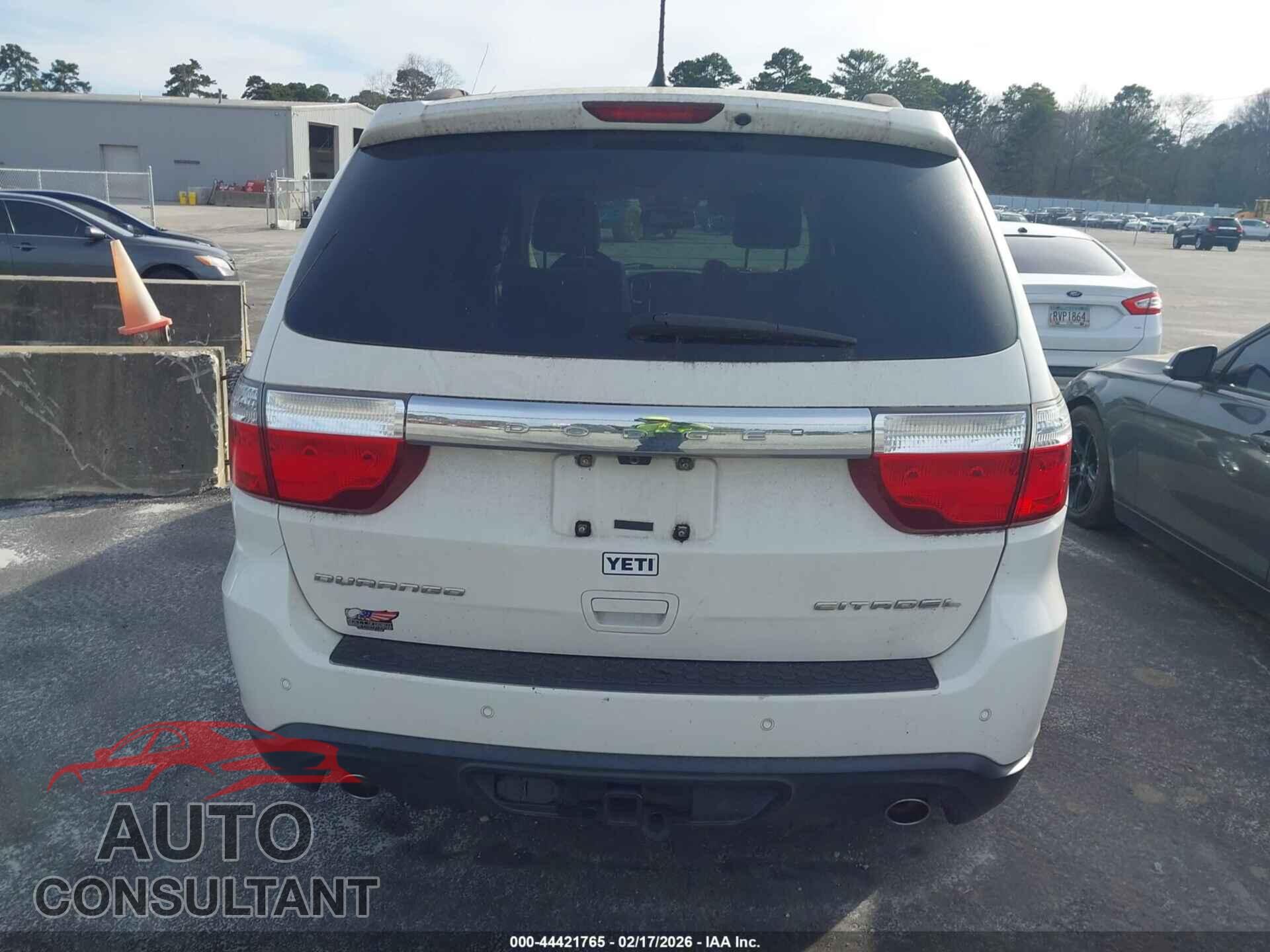DODGE DURANGO 2012 - 1C4SDHET5CC144466