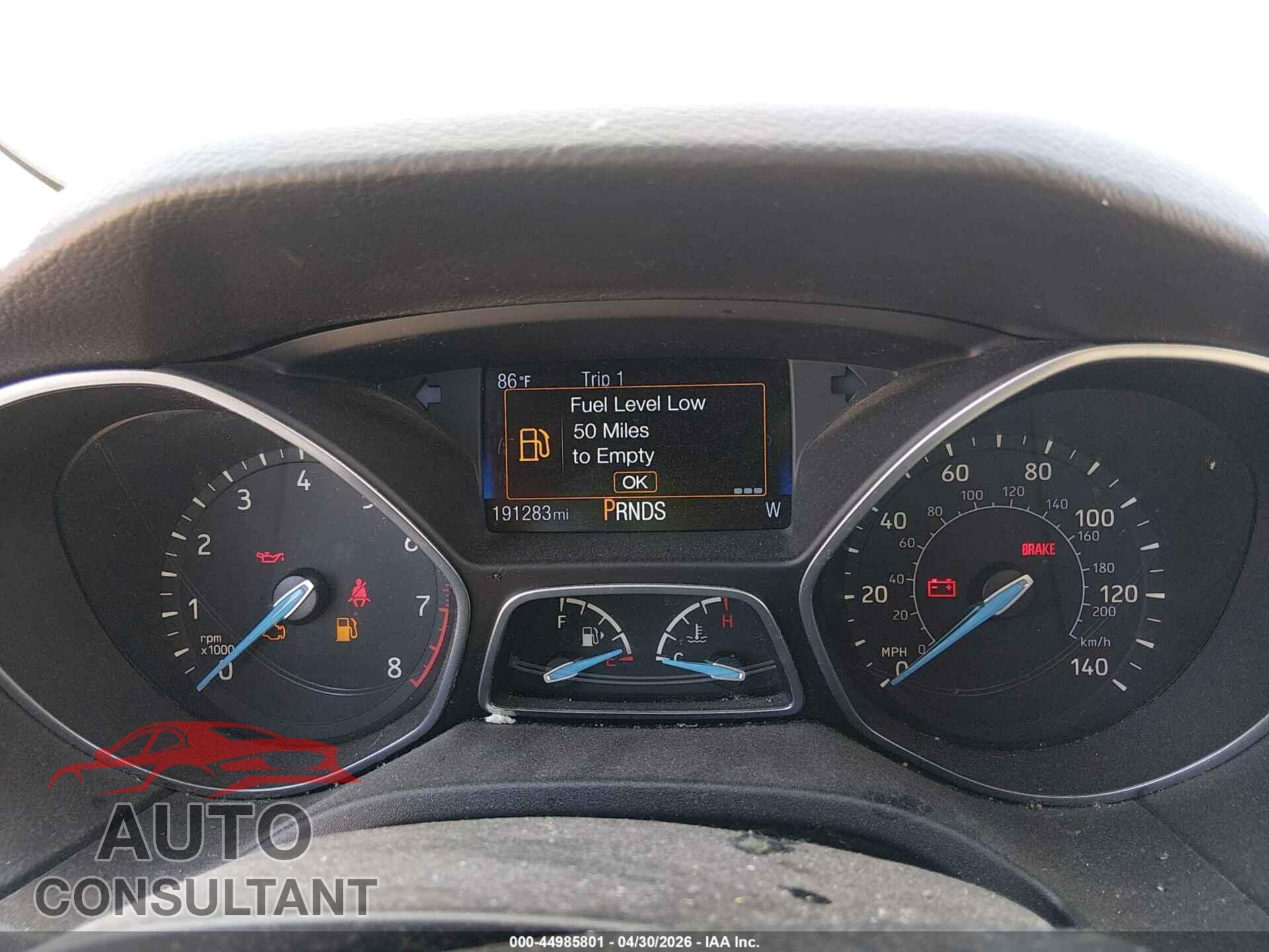 FORD FOCUS 2016 - 1FADP3F27GL350182