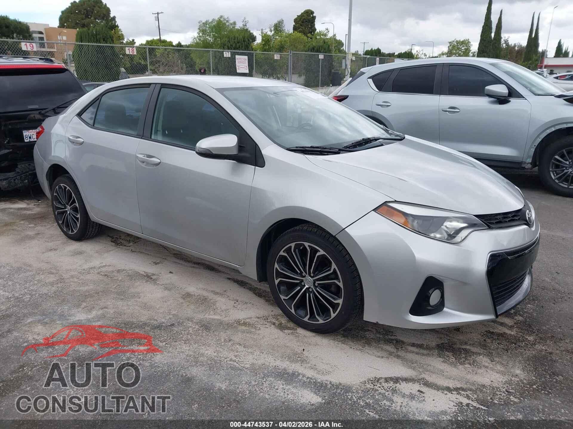 TOYOTA COROLLA 2014 - 5YFBURHE8EP048117