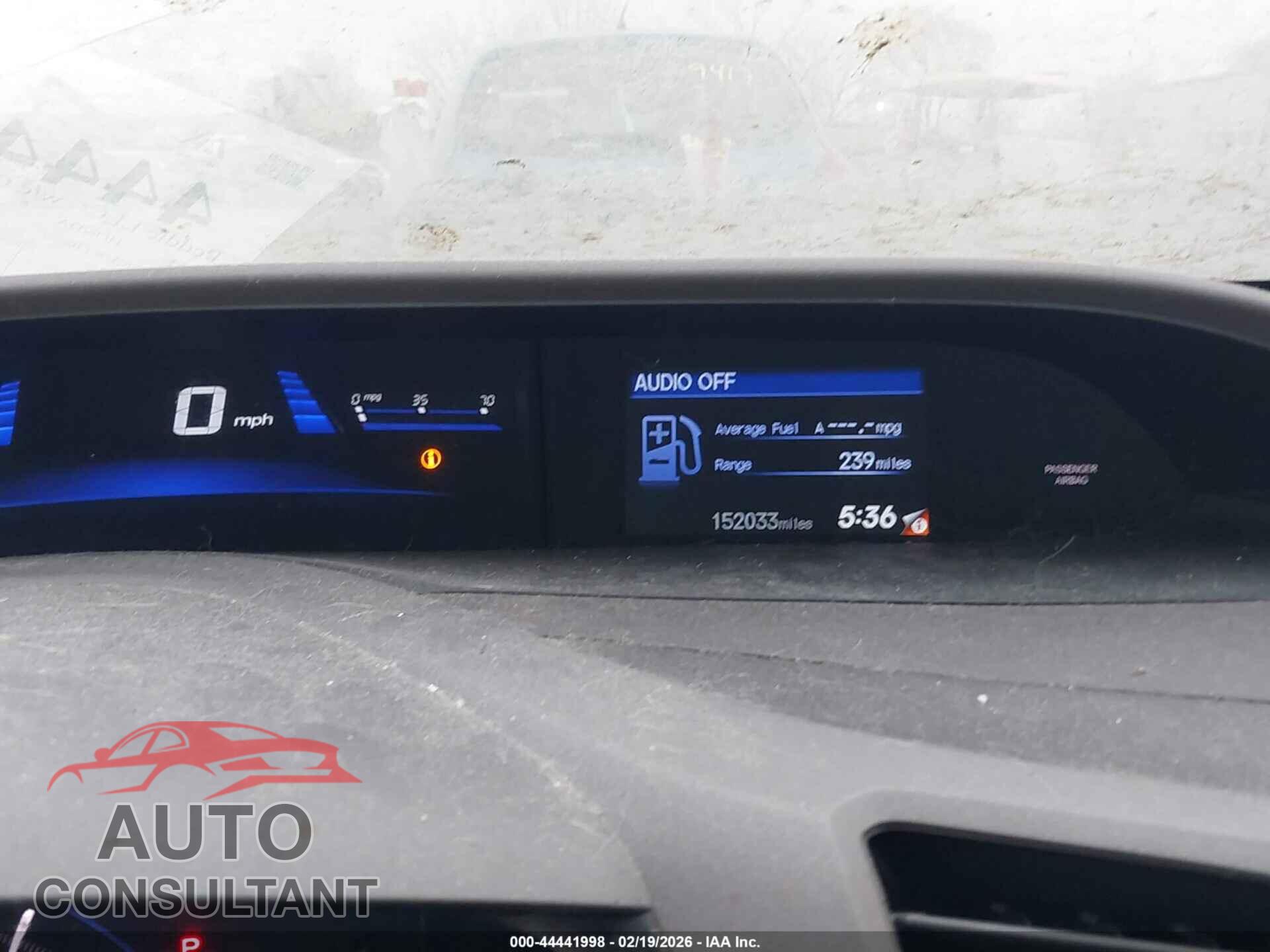 HONDA CIVIC 2012 - 19XFB2F56CE106922