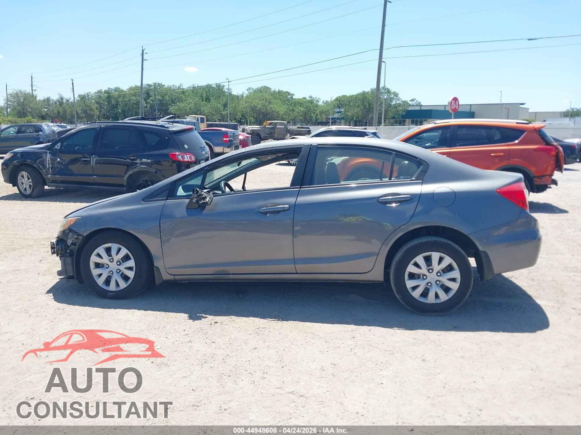 HONDA CIVIC 2012 - 19XFB2F51CE010518