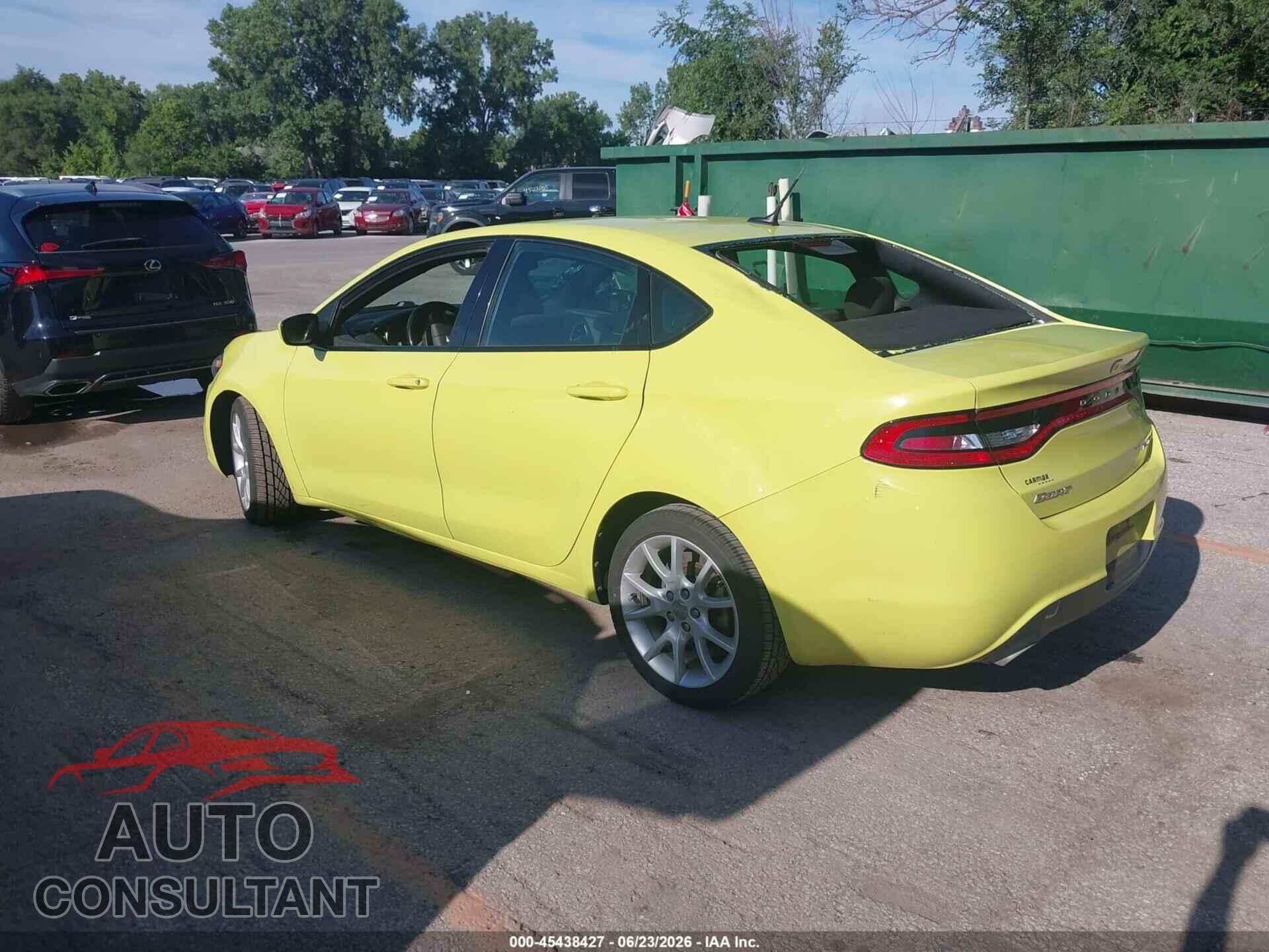 DODGE DART 2013 - 1C3CDFBA2DD179235
