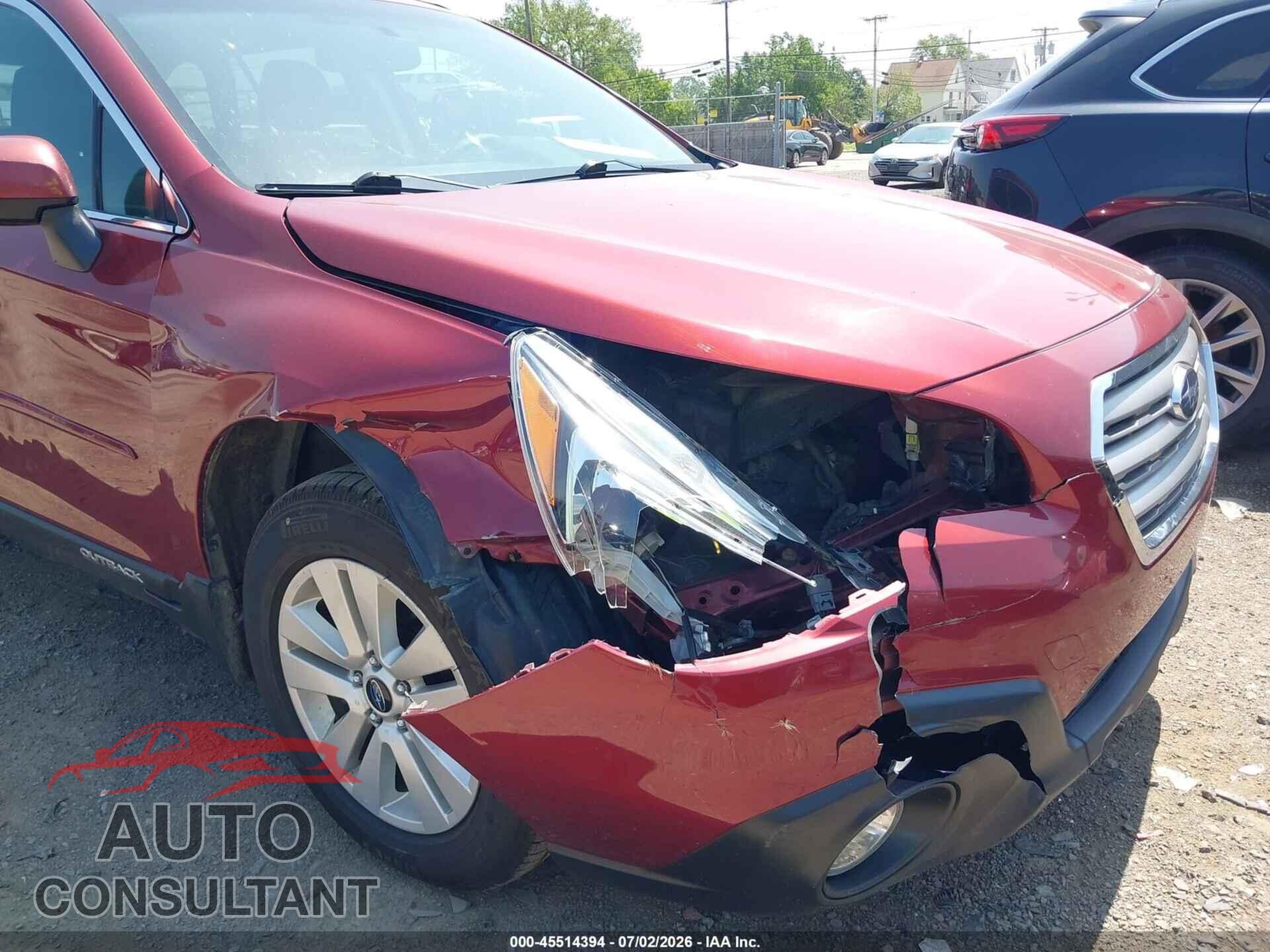SUBARU OUTBACK 2016 - 4S4BSADC1G3255208