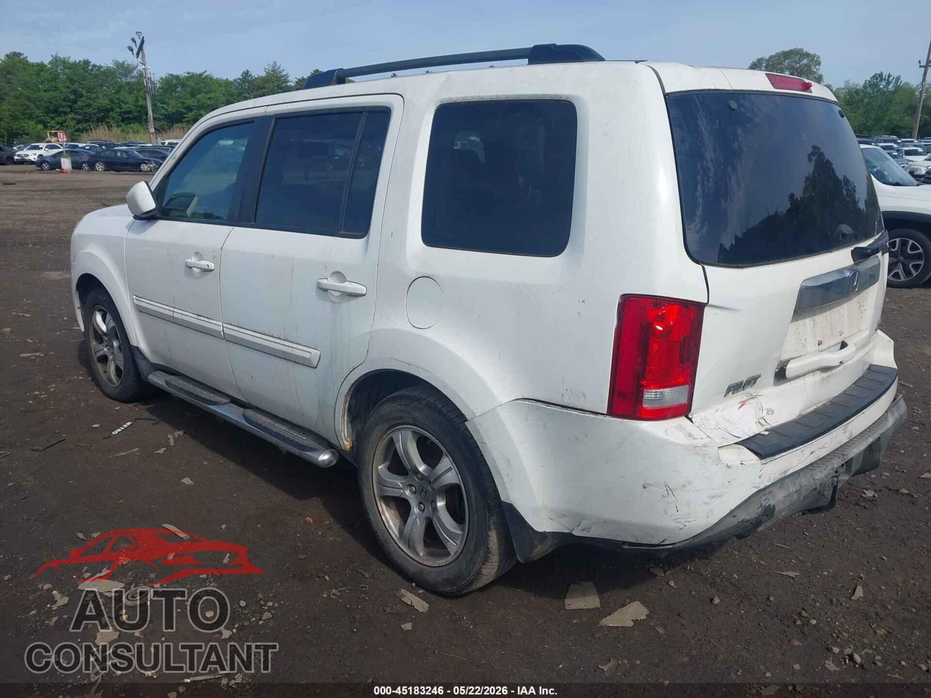 HONDA PILOT 2012 - 5FNYF4H52CB039896
