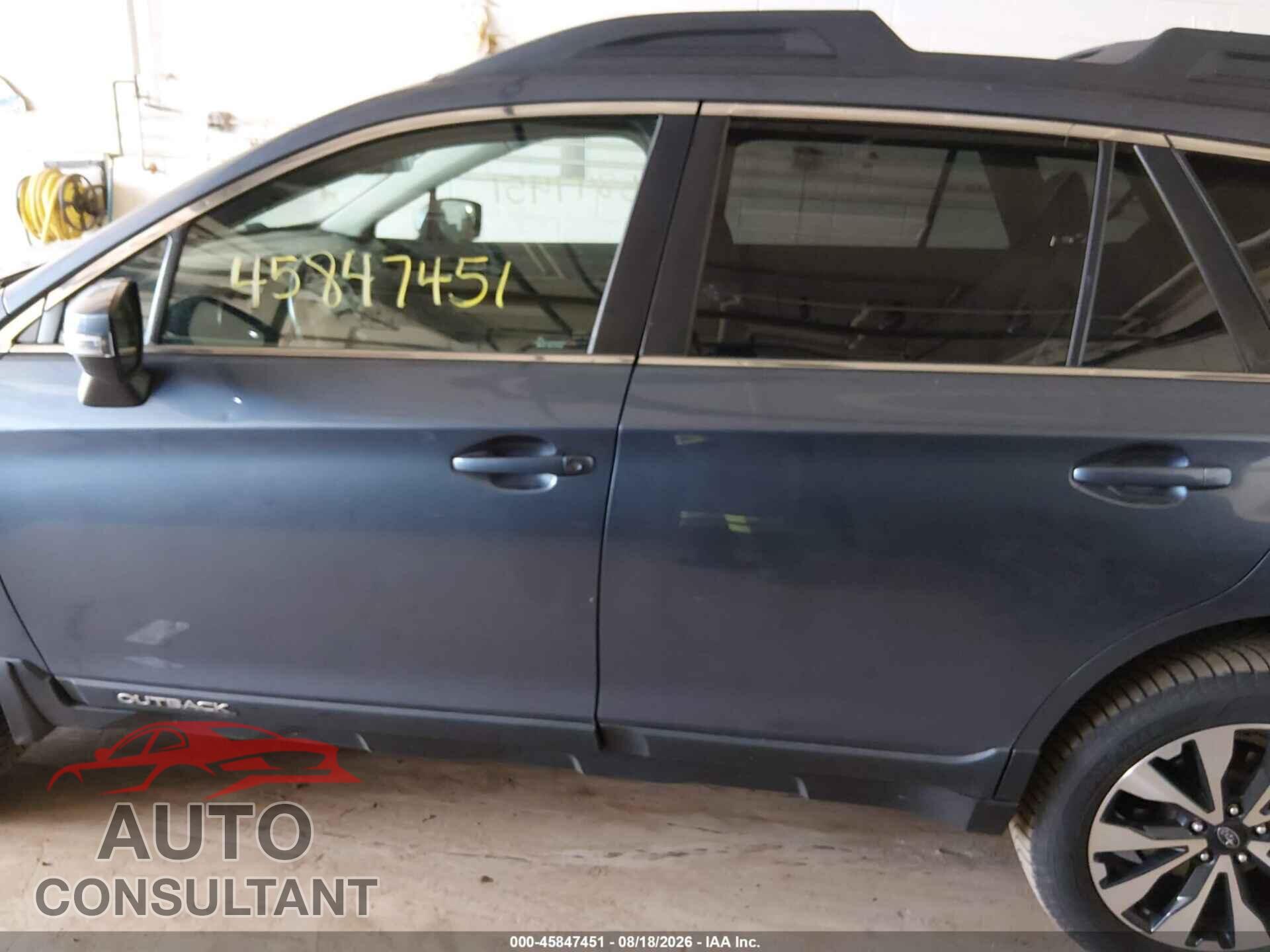 SUBARU OUTBACK 2017 - 4S4BSANC1H3336077