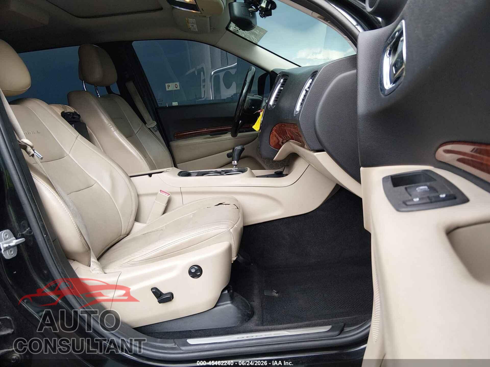 DODGE DURANGO 2012 - 1C4RDJEG9CC321108