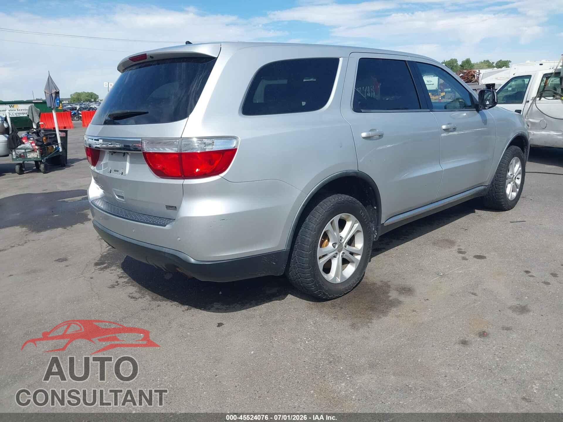 DODGE DURANGO 2011 - 1D4RE2GG2BC746512