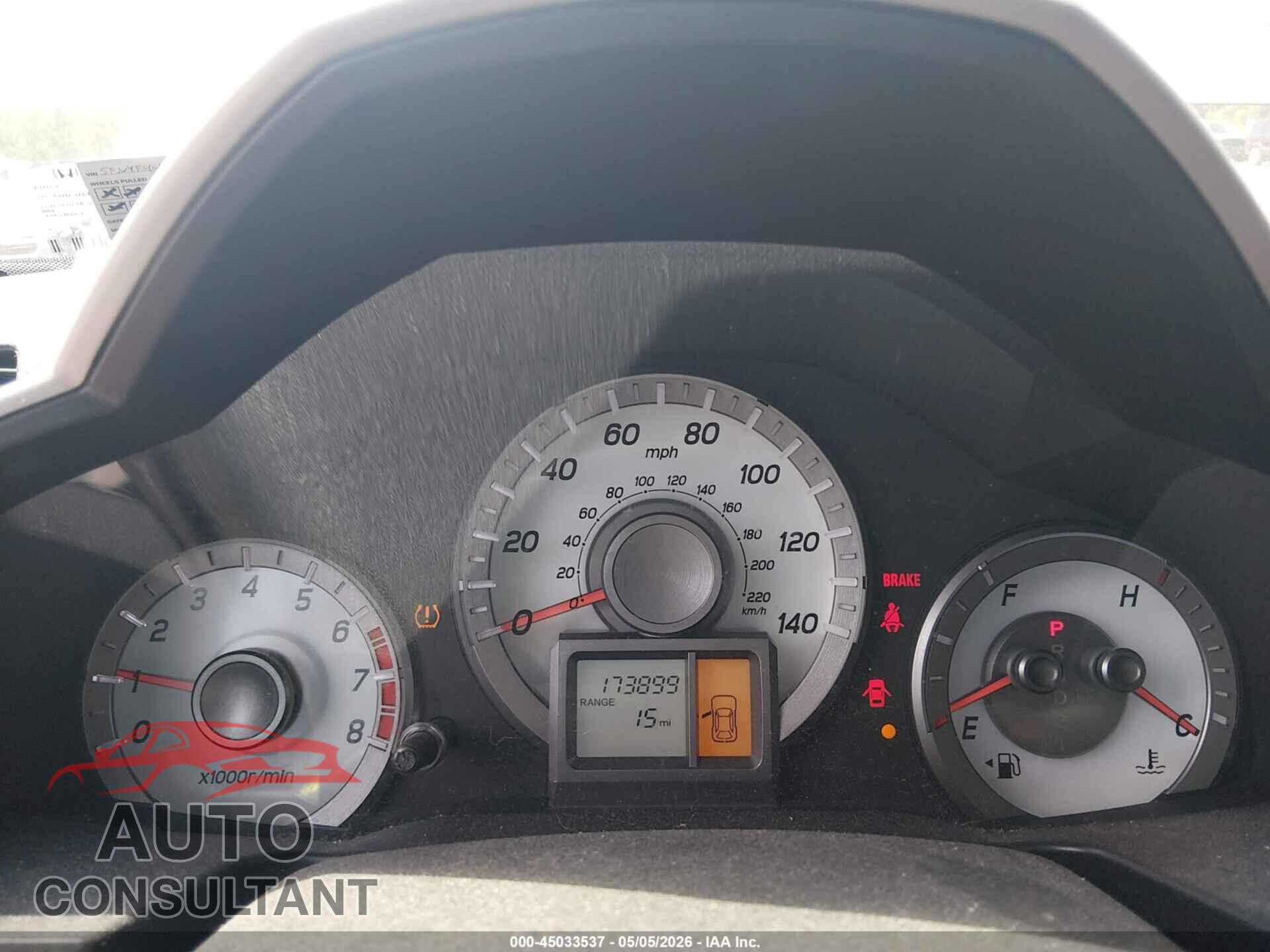 HONDA PILOT 2015 - 5FNYF4H22FB044302