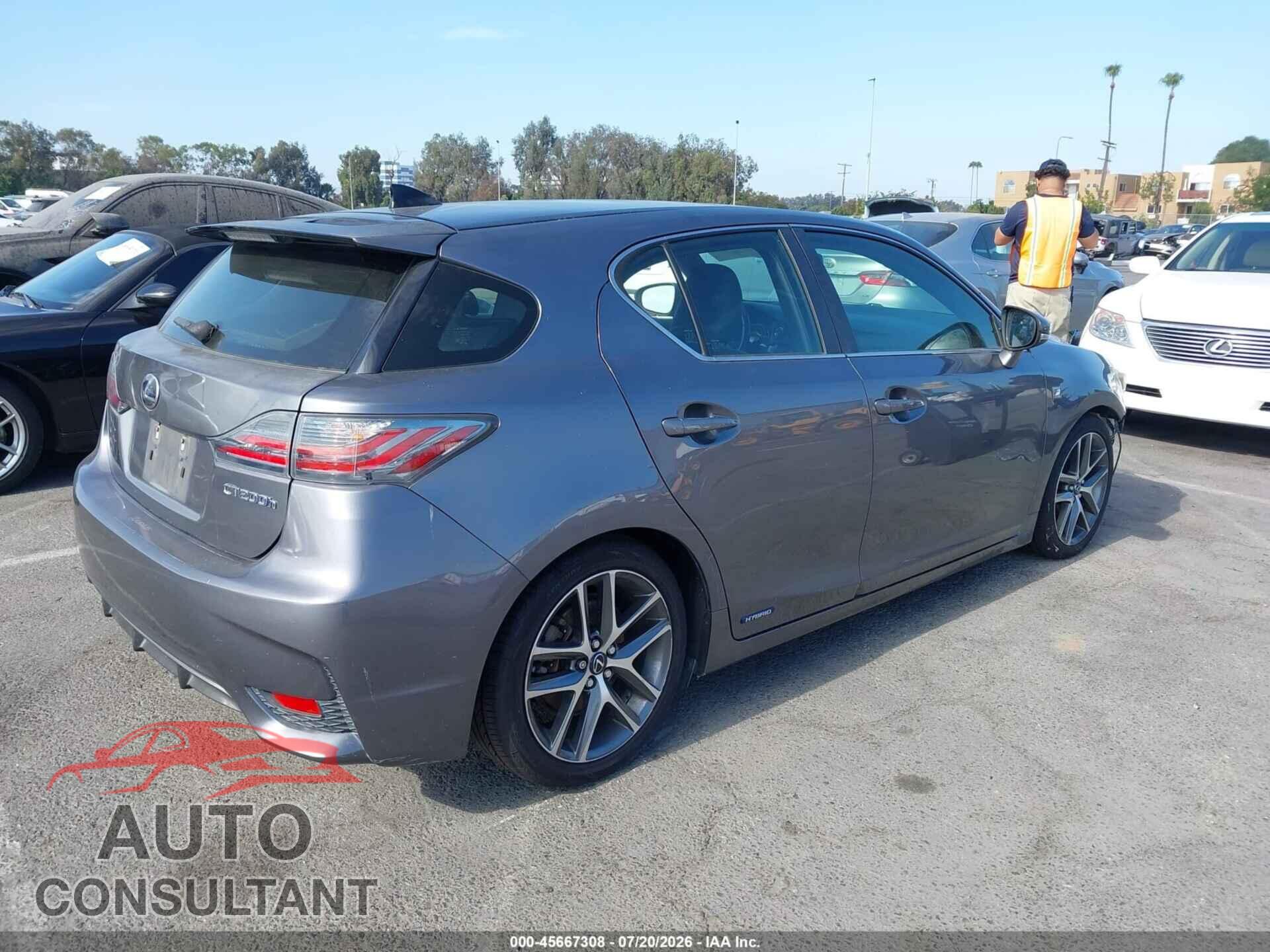 LEXUS CT 200H 2014 - JTHKD5BH4E2206557