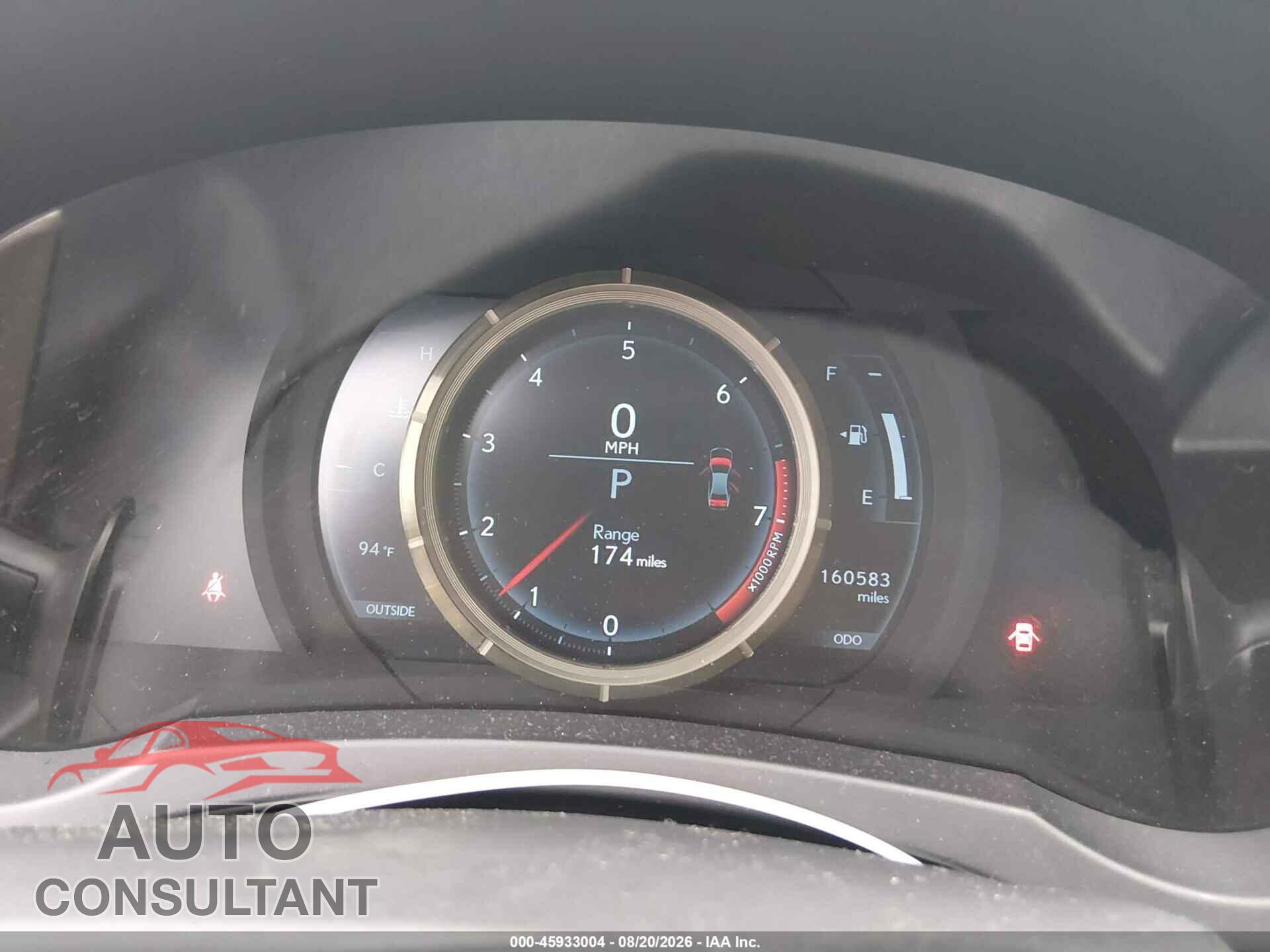 LEXUS IS 250 2014 - JTHCF1D25E5010626