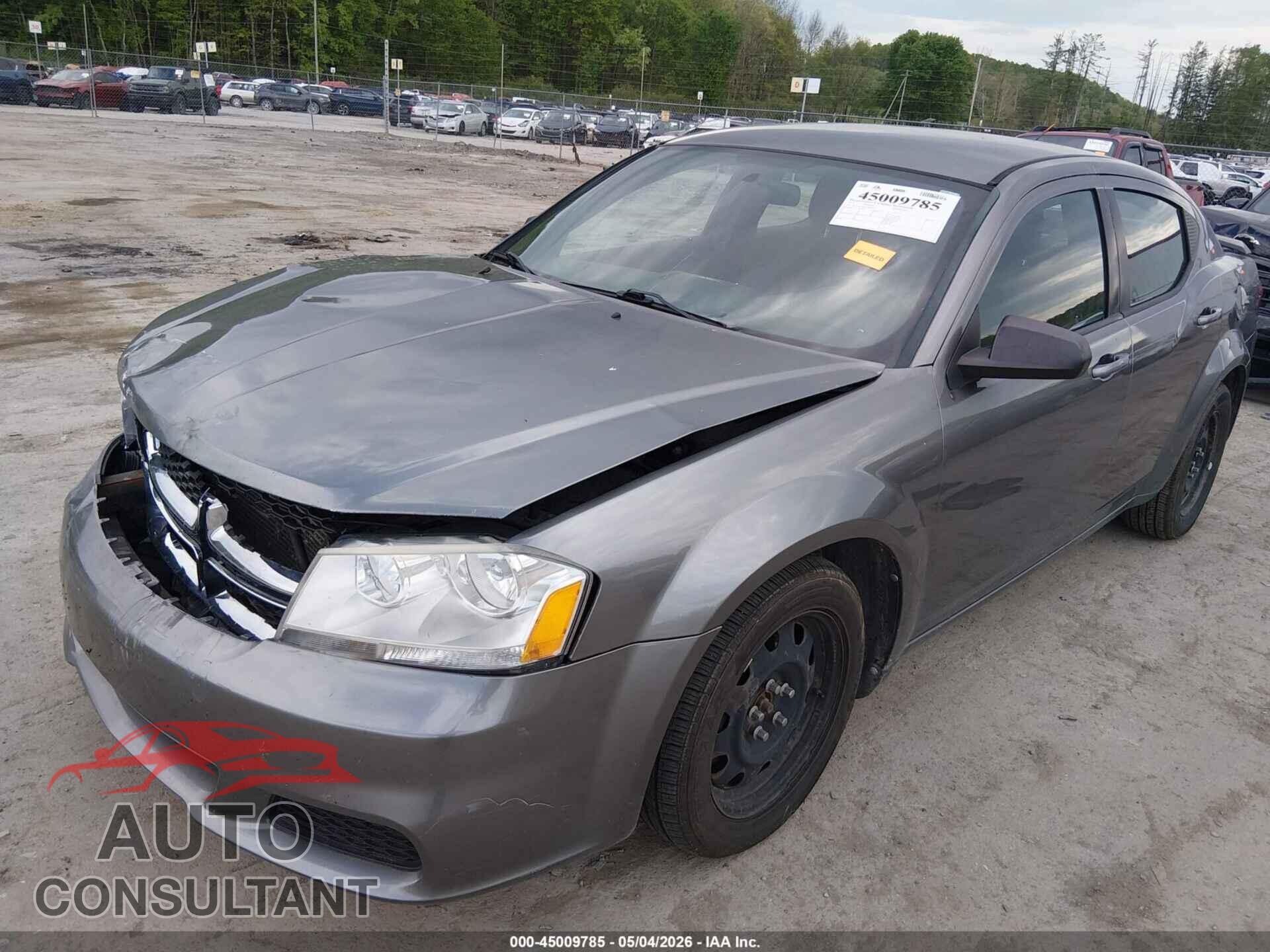 DODGE AVENGER 2013 - 1C3CDZAB3DN631571