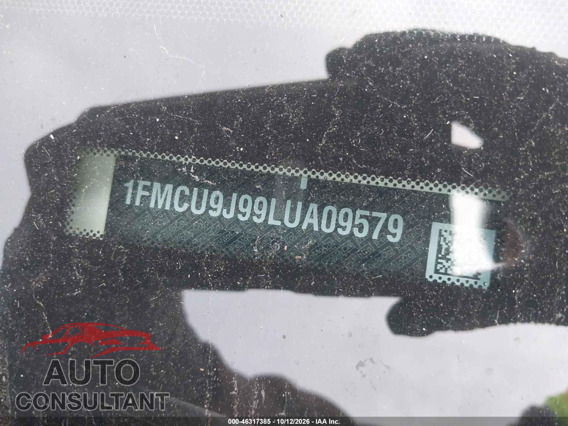 FORD ESCAPE 2020 - 1FMCU9J99LUA09579