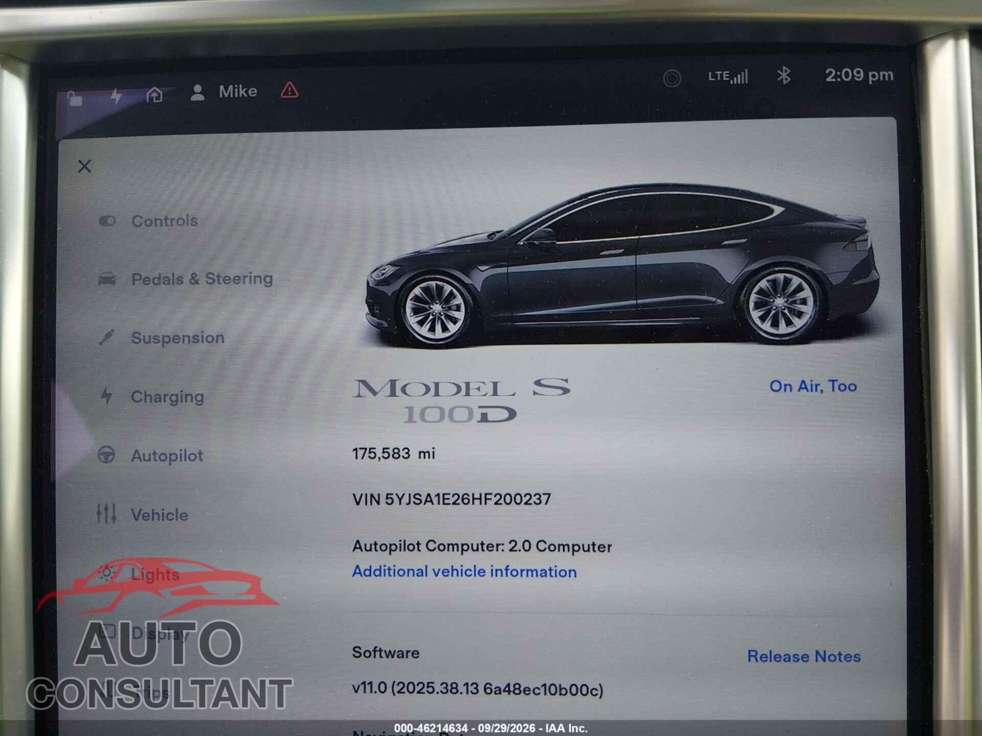 TESLA MODEL S 2017 - 5YJSA1E26HF200237
