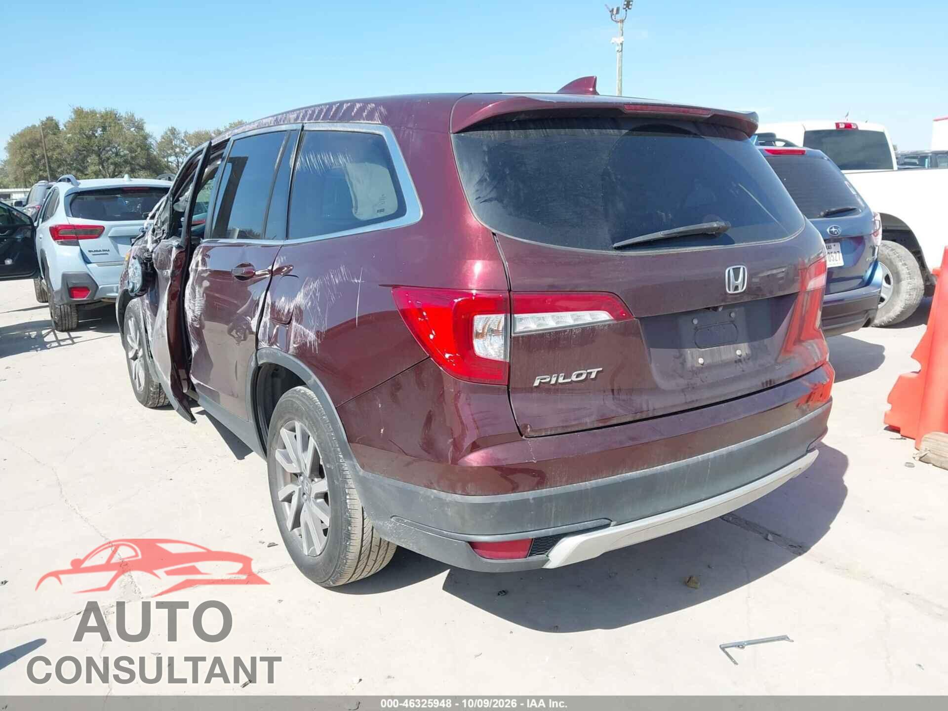 HONDA PILOT 2019 - 5FNYF5H57KB034603