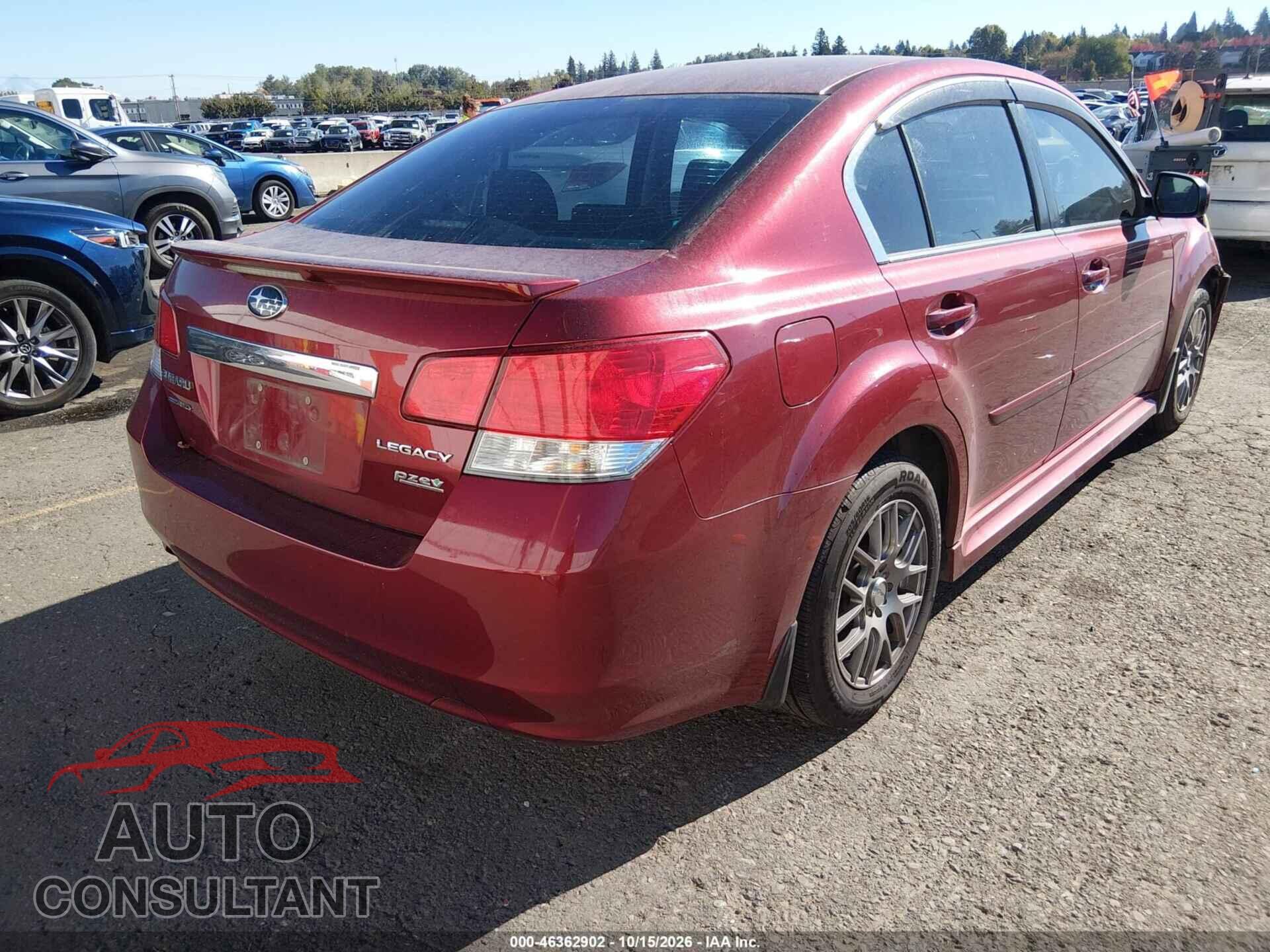 SUBARU LEGACY 2012 - 4S3BMBG69C3043032