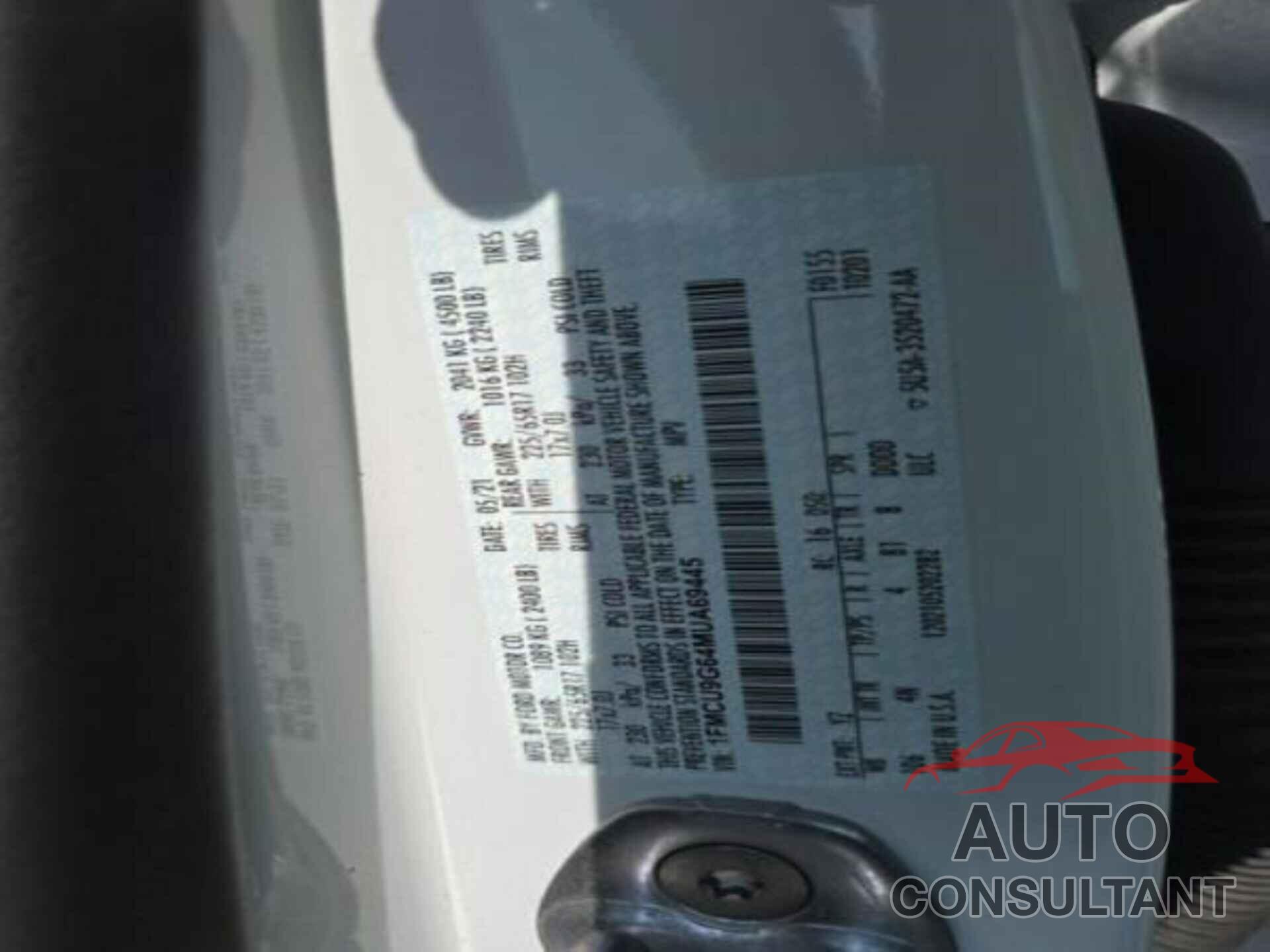 FORD ESCAPE 2021 - 1FMCU9G64MUA69445