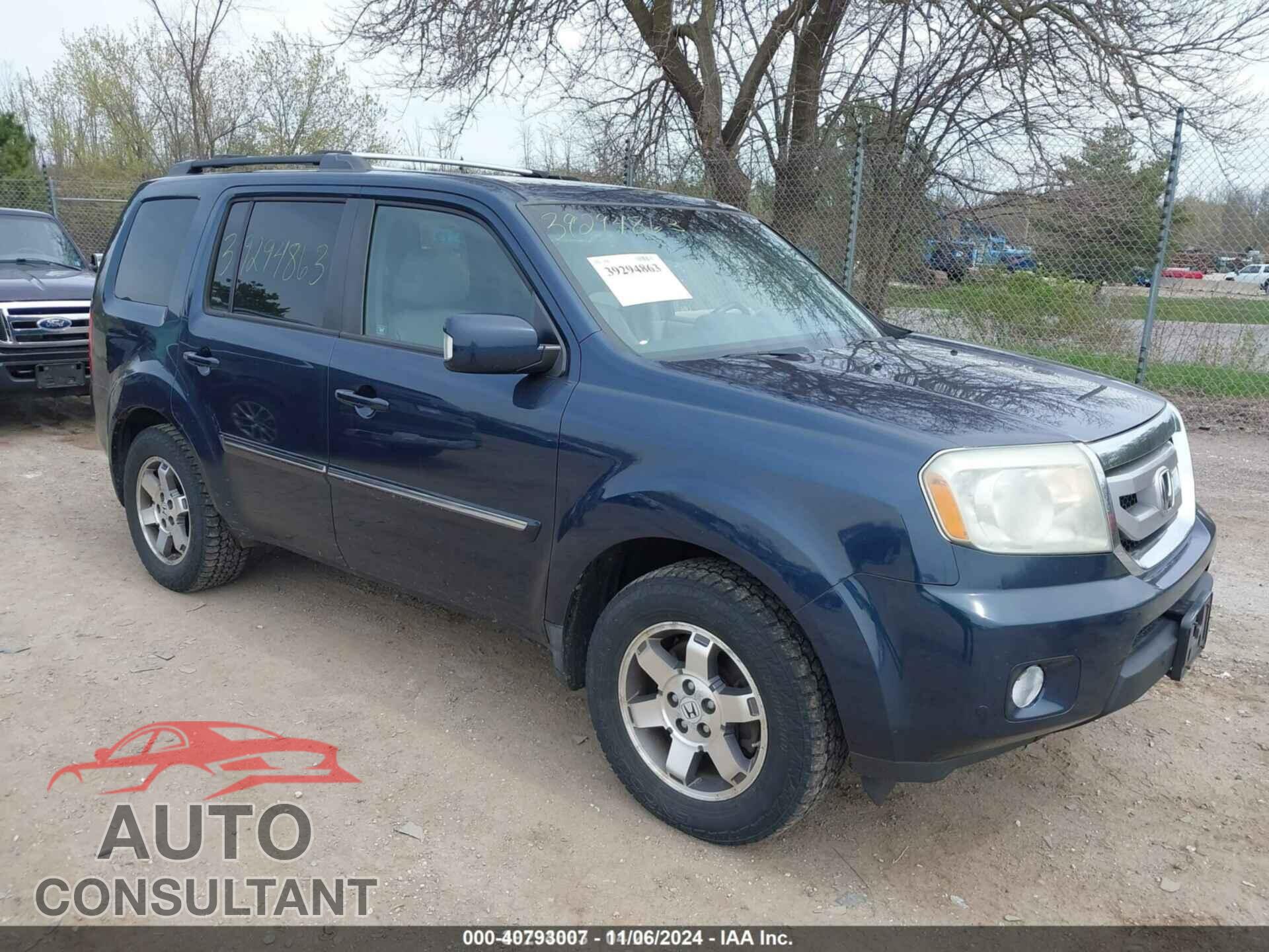 HONDA PILOT 2010 - 5FNYF4H88AB015903