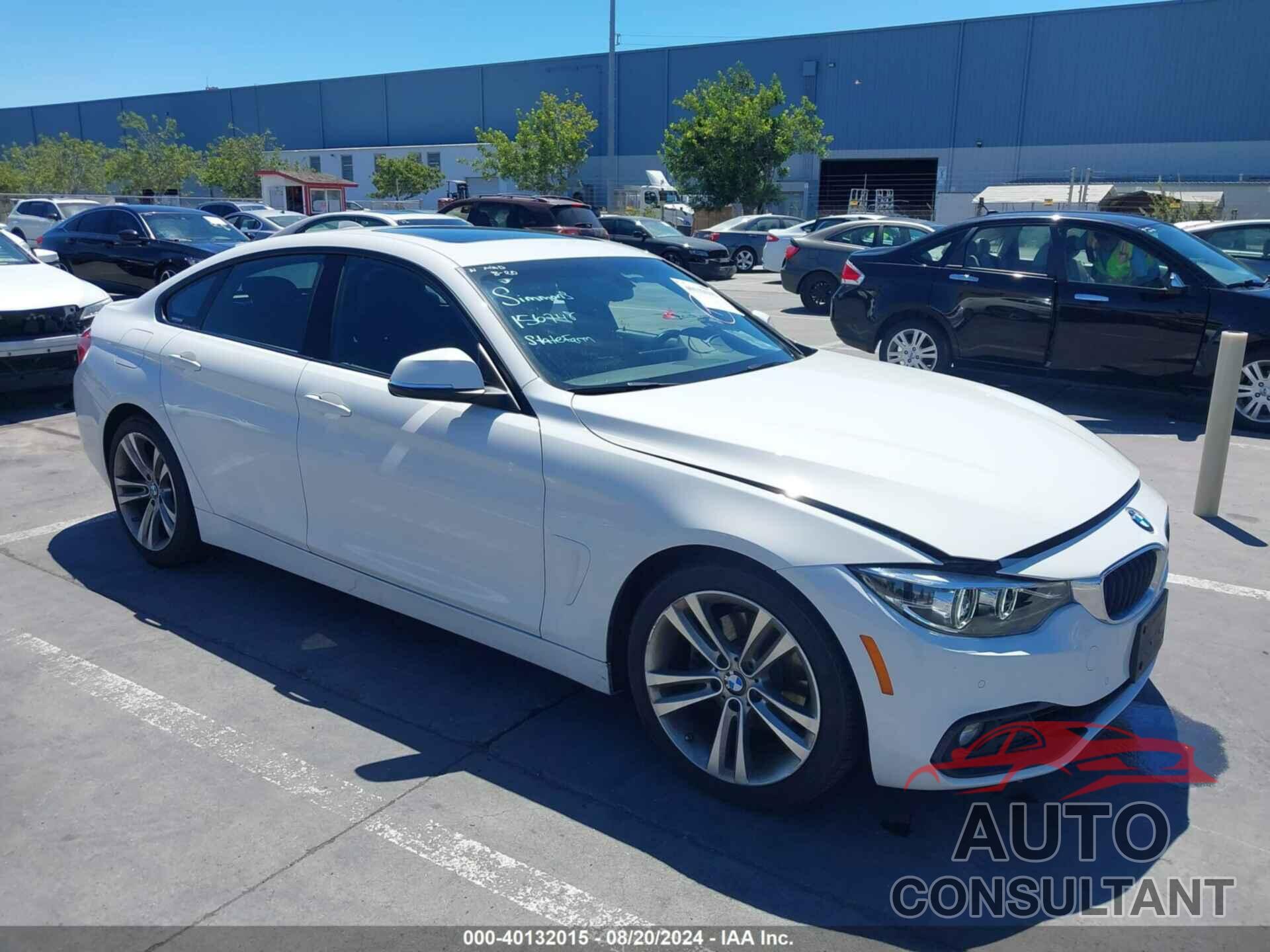 BMW 430I GRAN COUPE 2018 - WBA4J1C56JBM10610