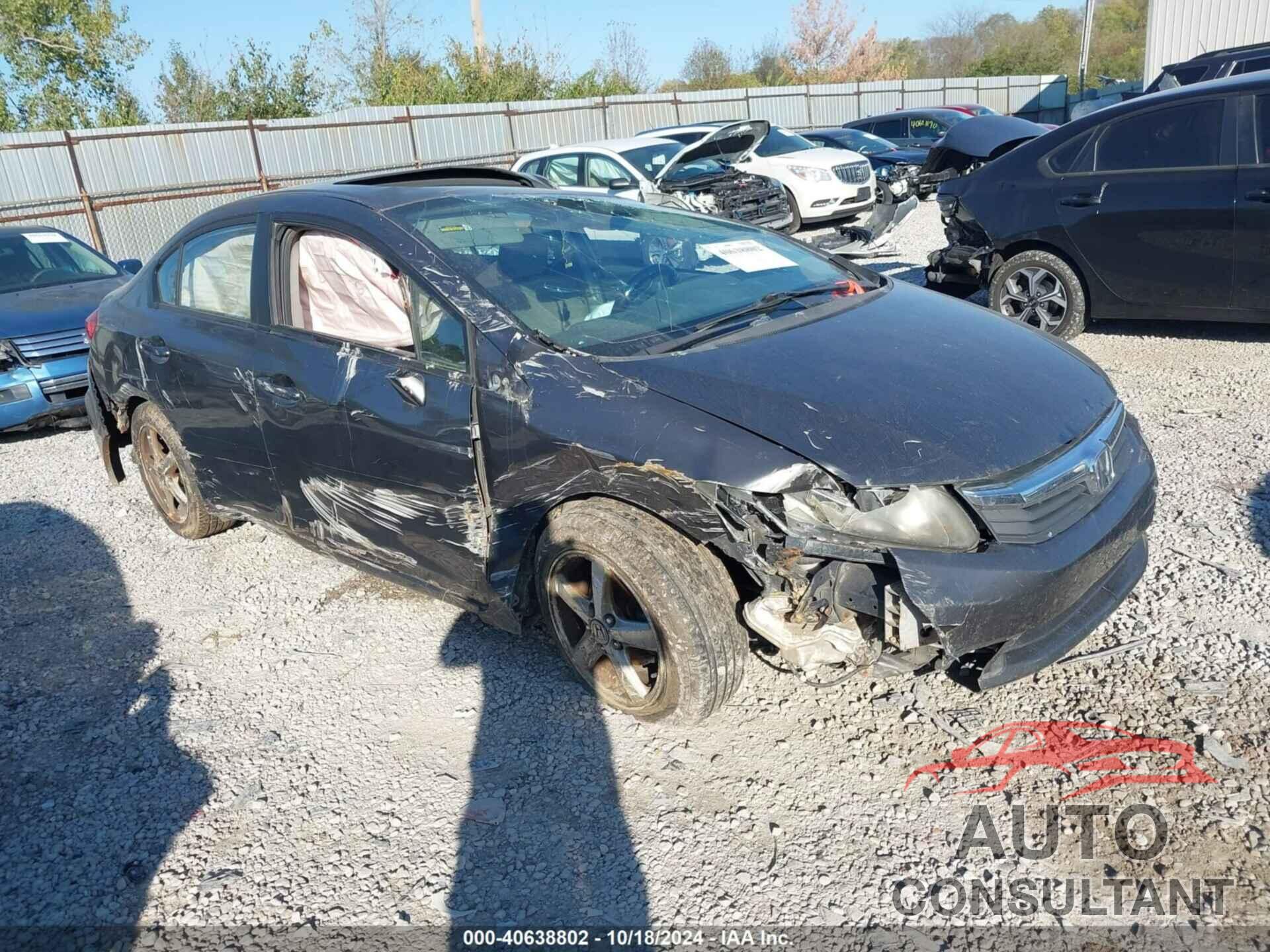 HONDA CIVIC 2012 - 19XFB2F8XCE028753