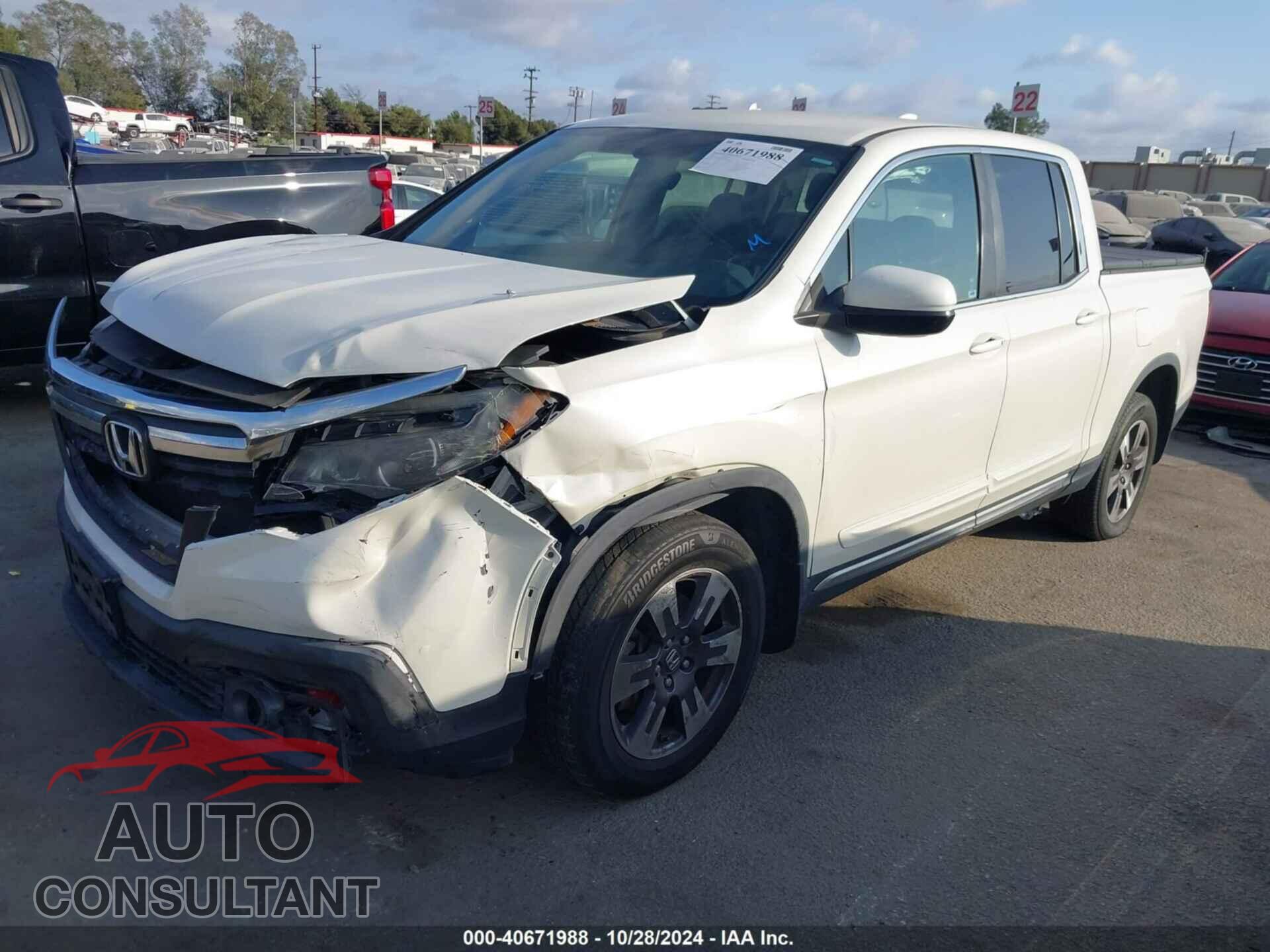 HONDA RIDGELINE 2017 - 5FPYK3F64HB015499