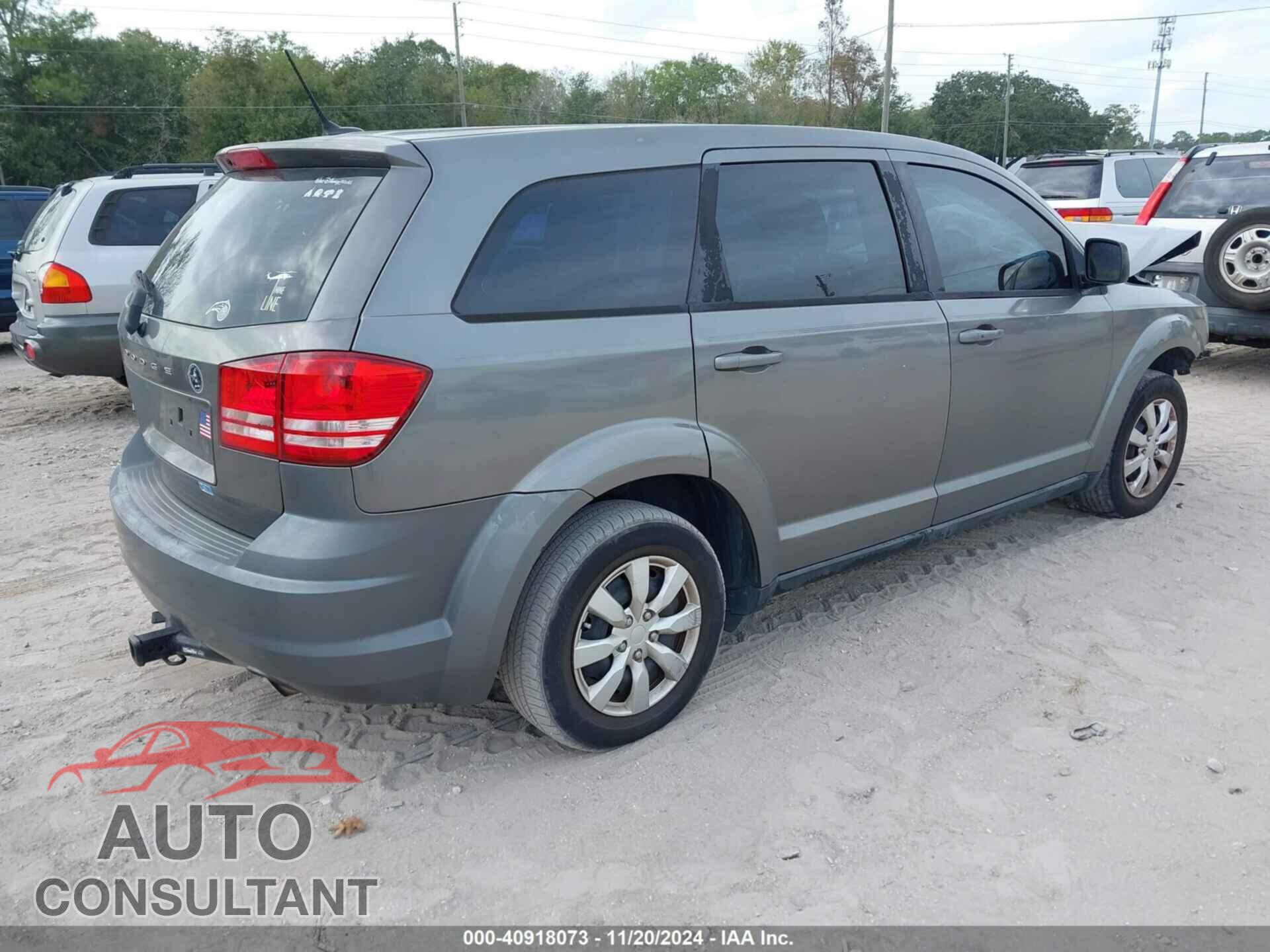 DODGE JOURNEY 2012 - 3C4PDCAB4CT296426
