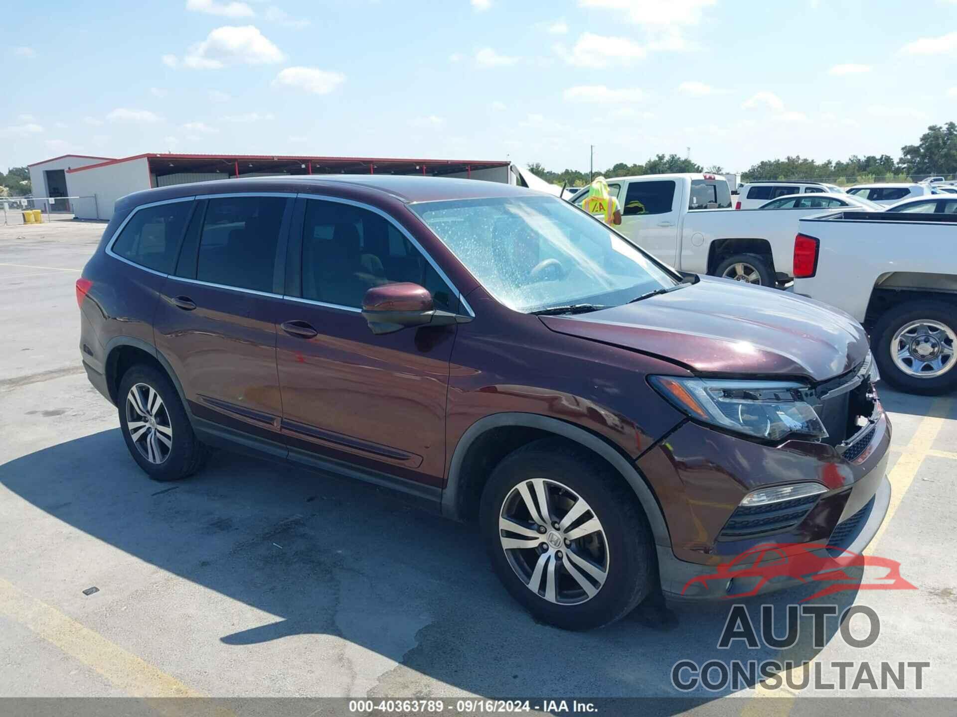 HONDA PILOT 2016 - 5FNYF6H39GB116974