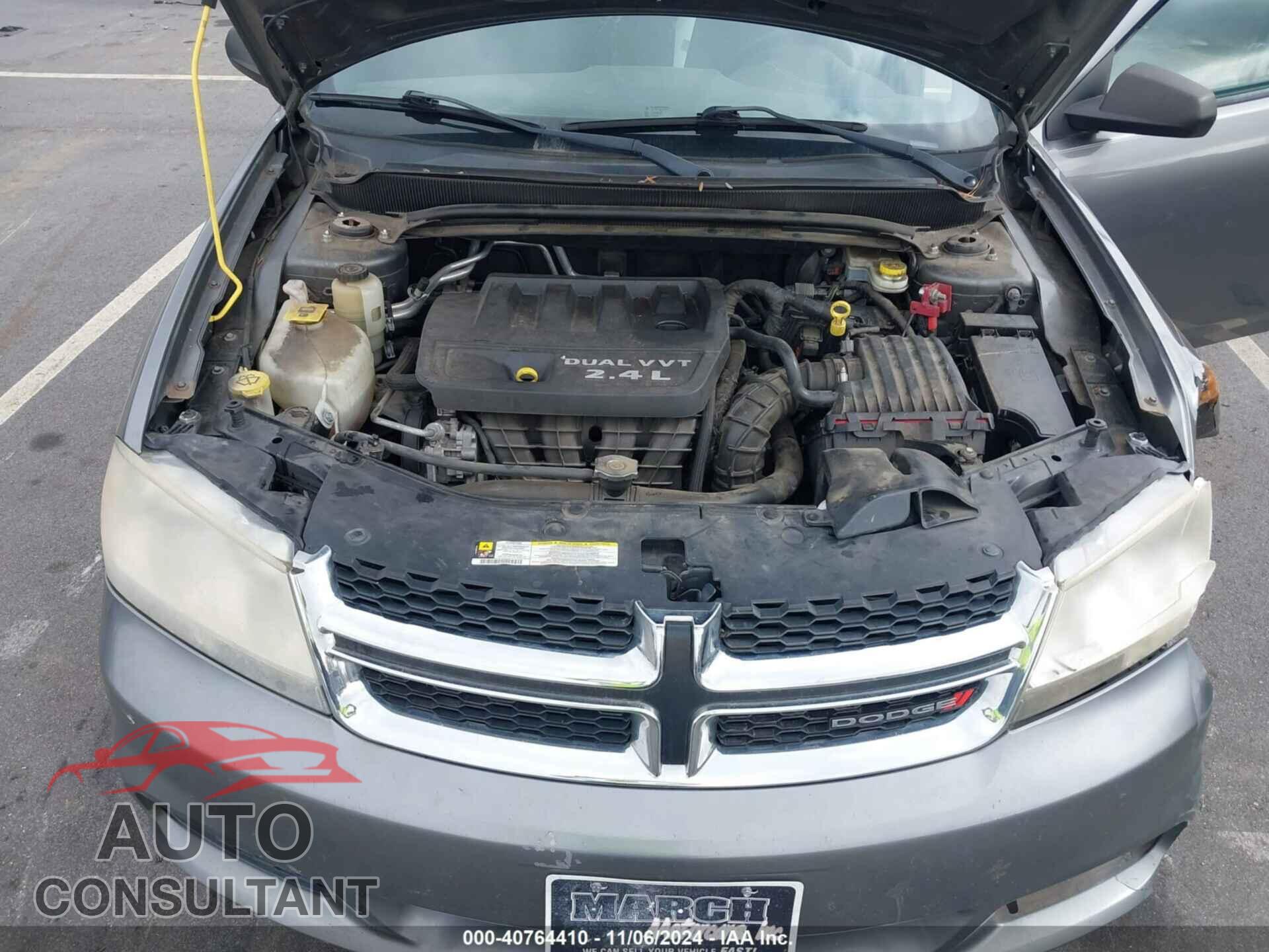 DODGE AVENGER 2013 - 1C3CDZAB9DN767199