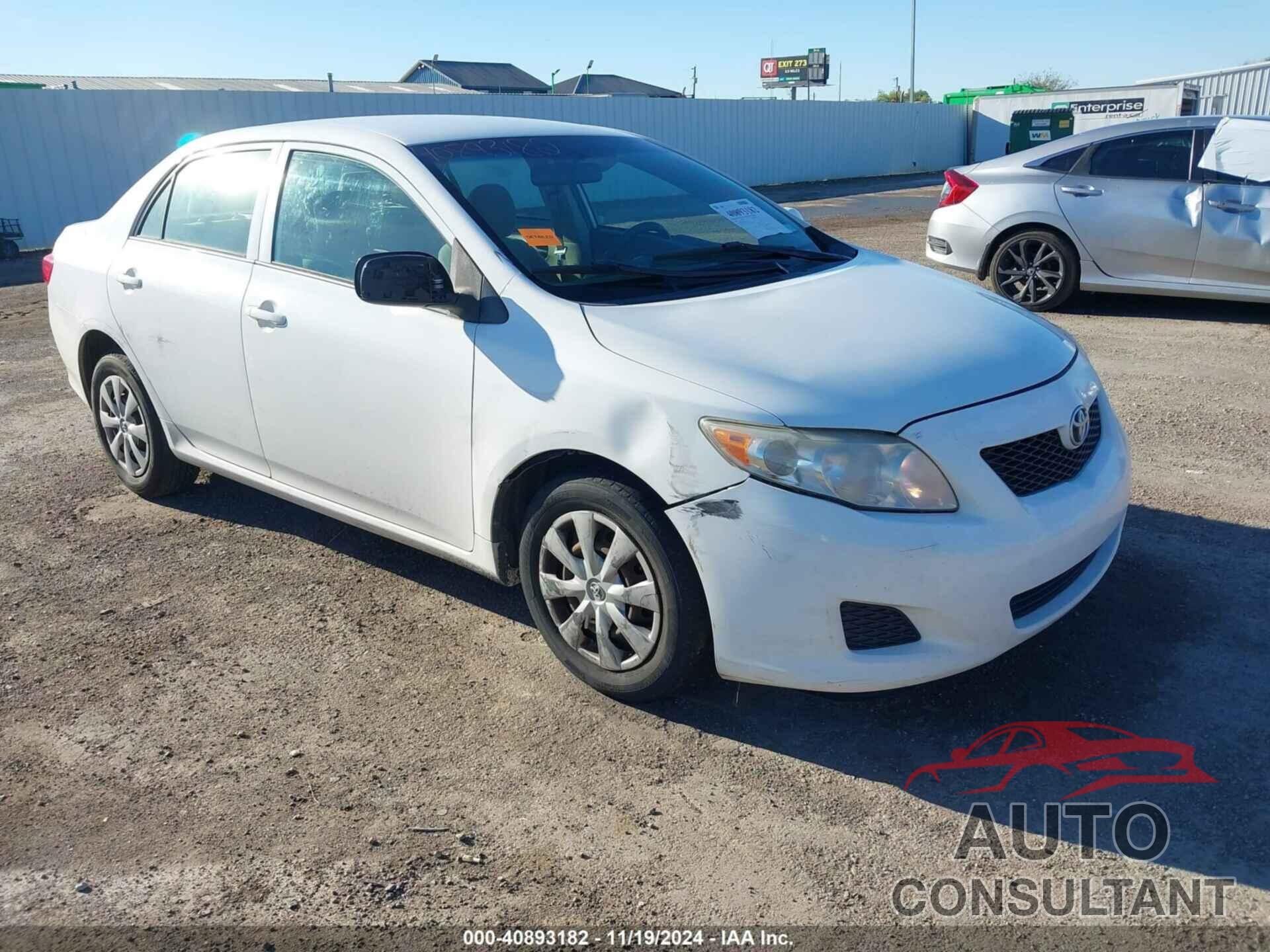 TOYOTA COROLLA 2009 - JTDBL40E699061204
