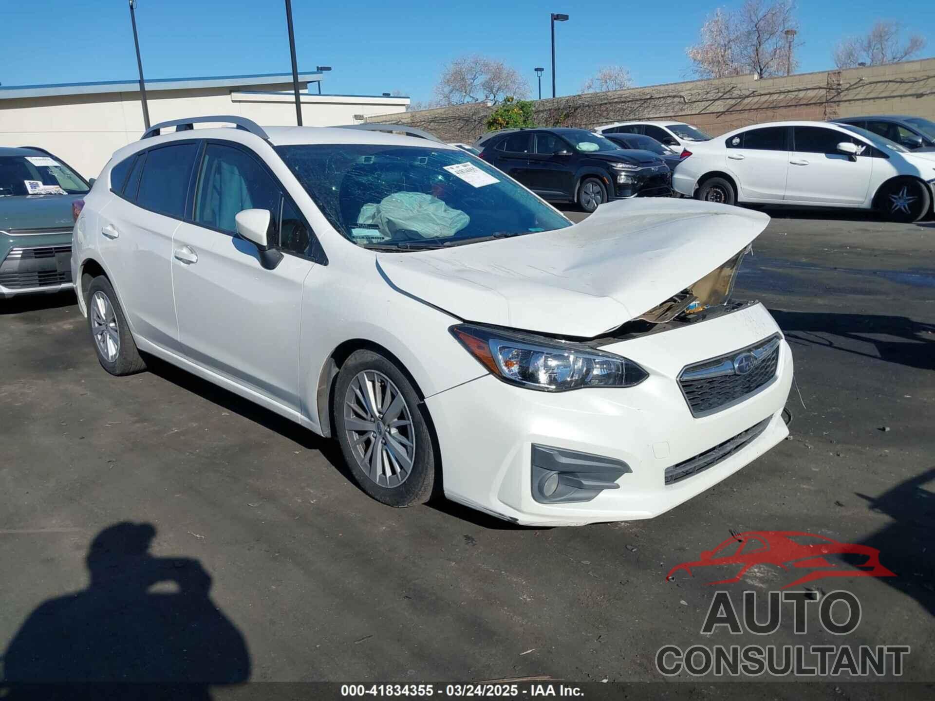 SUBARU IMPREZA 2017 - 4S3GTAD66H3704112
