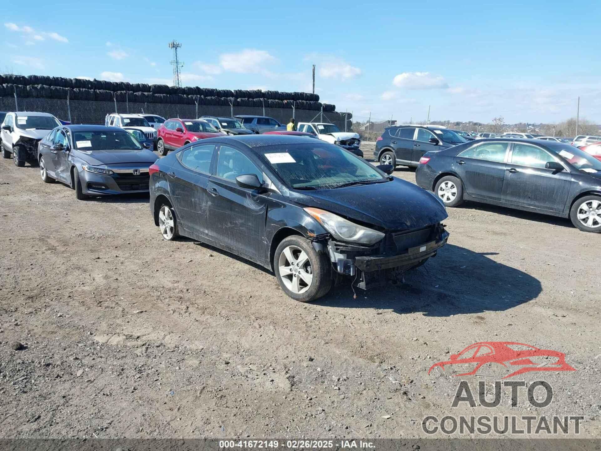 HYUNDAI ELANTRA 2013 - KMHDH4AE9DU867838