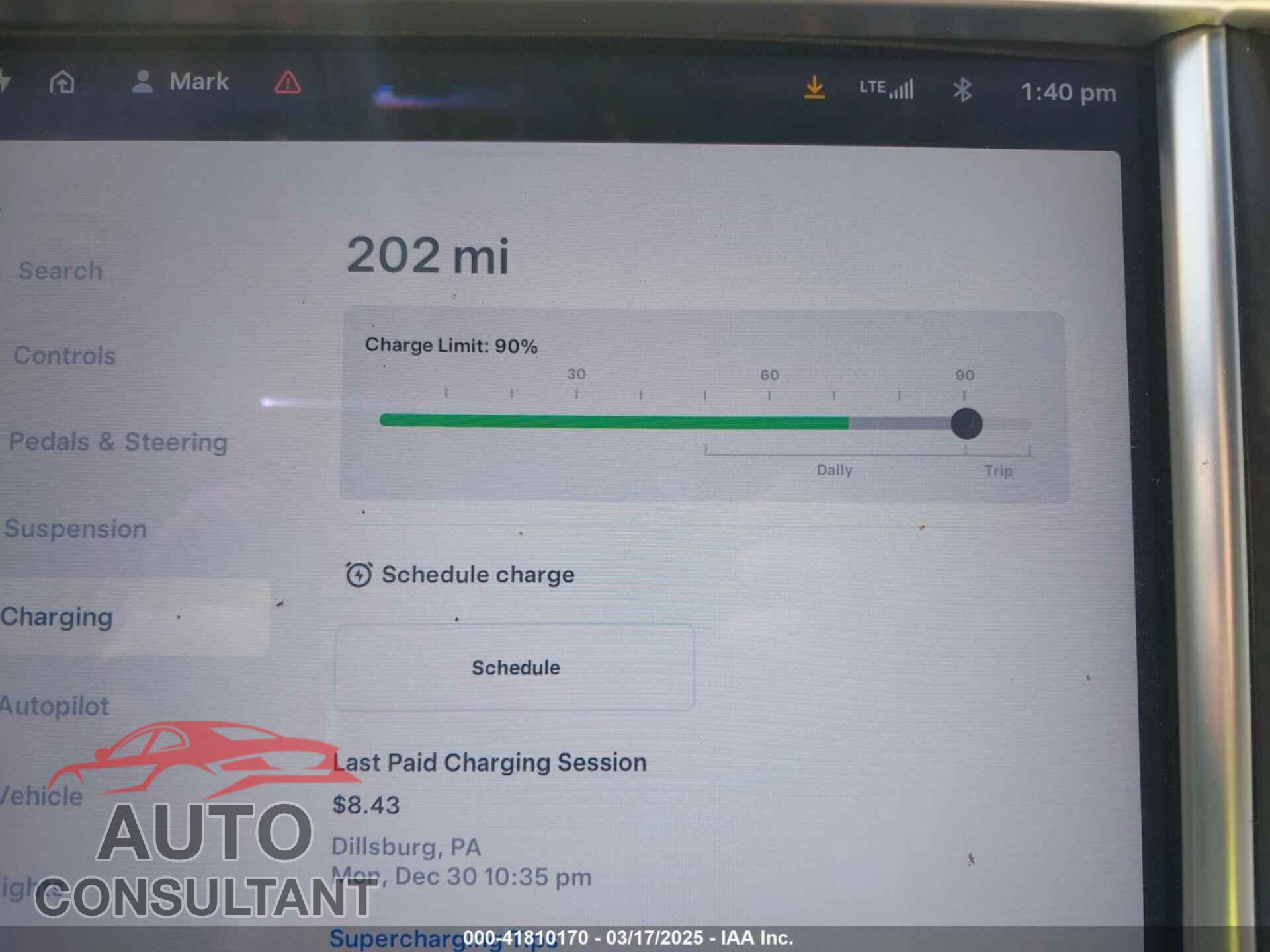 TESLA MODEL S 2015 - 5YJSA1E45FF100323