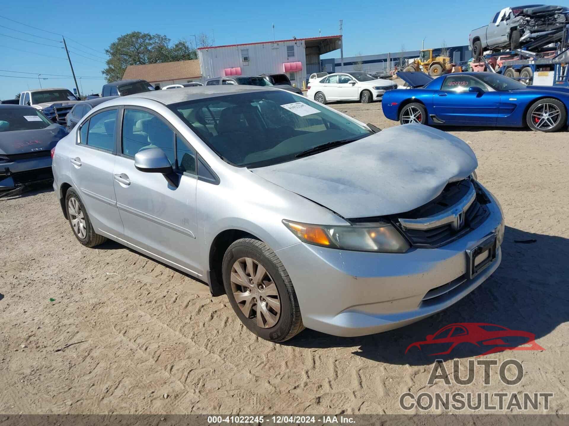 HONDA CIVIC 2012 - 2HGFB2F54CH325416