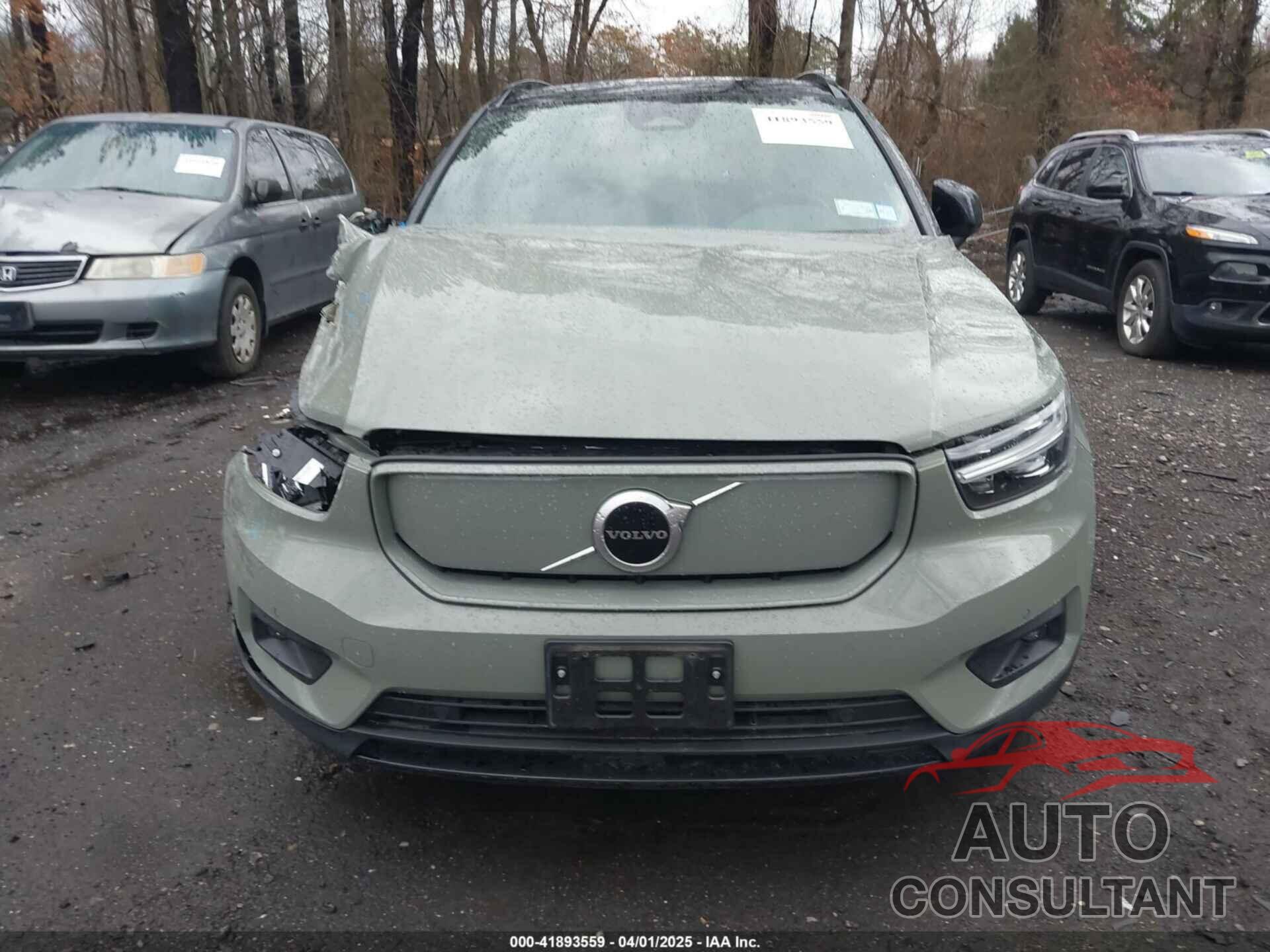 VOLVO XC40 RECHARGE PURE ELECTRIC 2021 - YV4ED3UR4M2525316