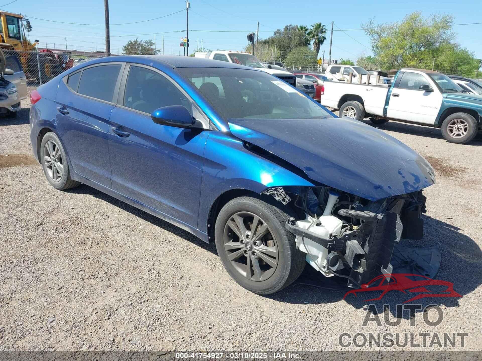 HYUNDAI ELANTRA 2018 - 5NPD84LF4JH343609