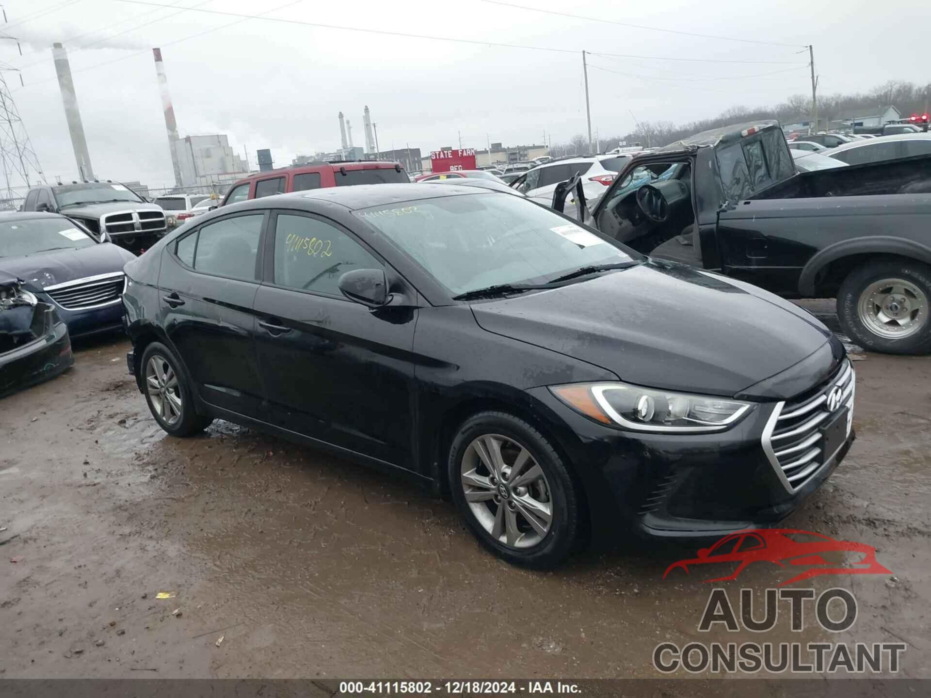 HYUNDAI ELANTRA 2017 - KMHD84LF5HU179802