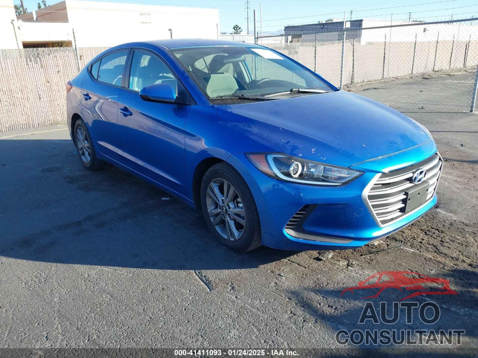 HYUNDAI ELANTRA 2018 - KMHD84LF6JU474994
